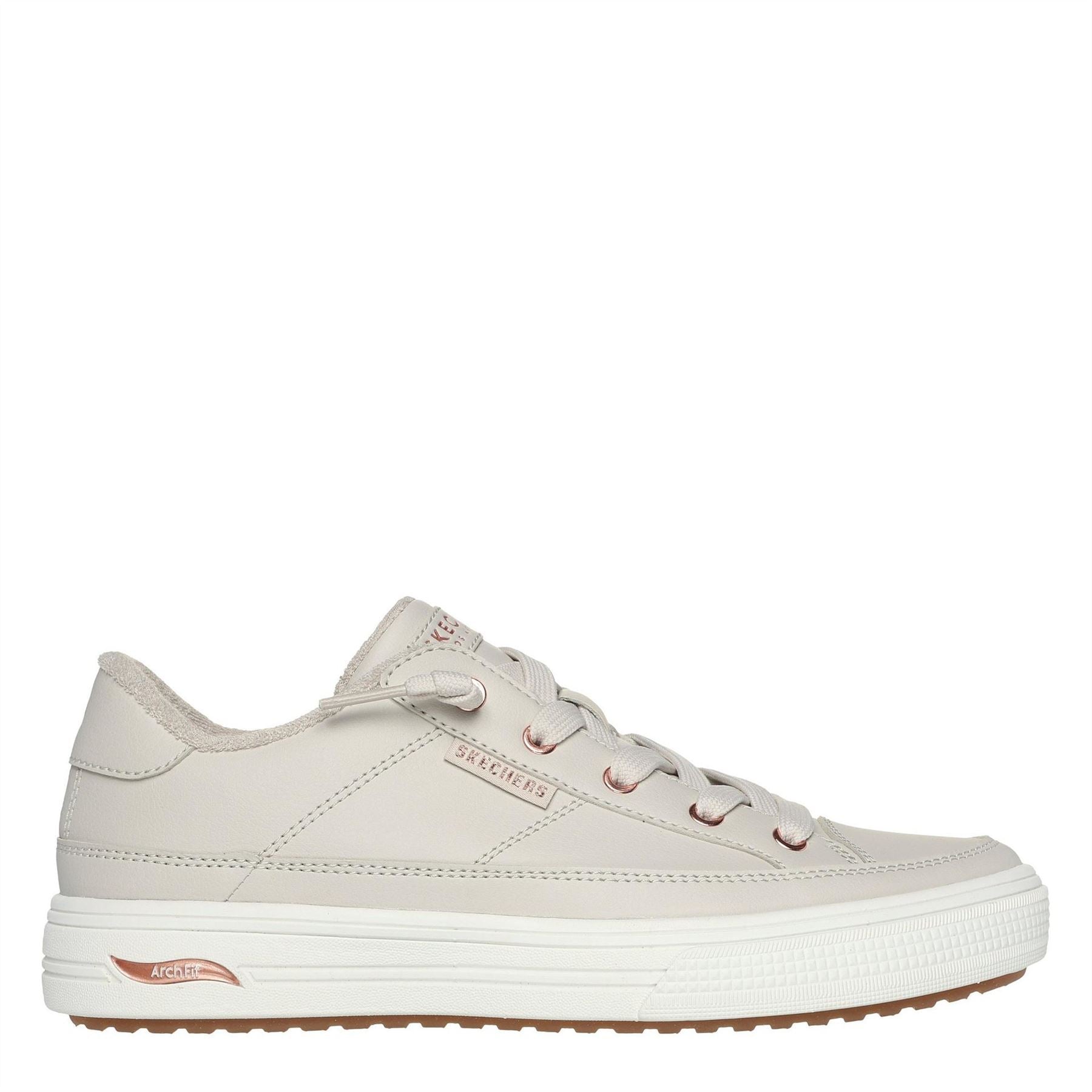 Skechers Womens Arch Fit Arcade   On My Way Low Top Trainers