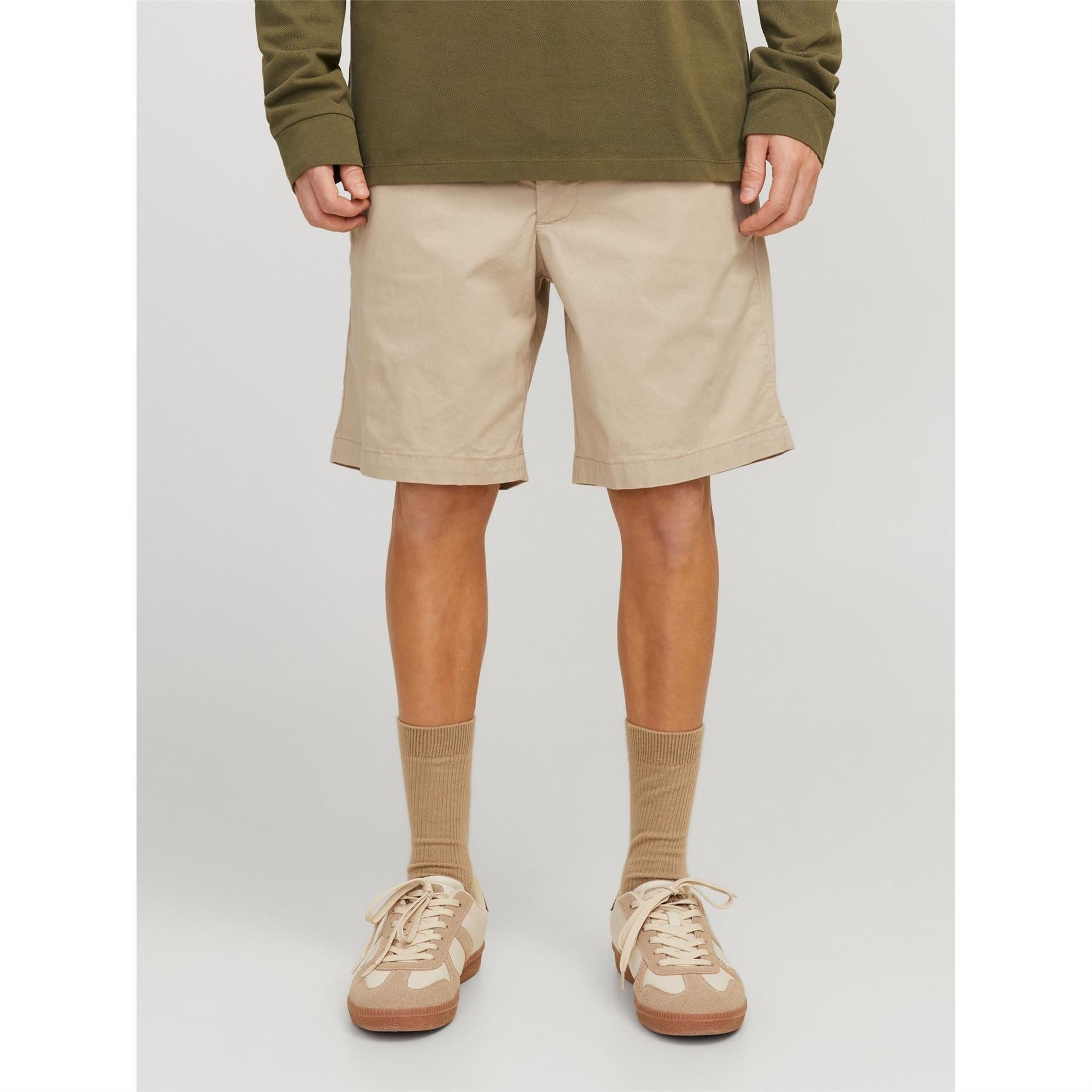 Jack and Jones Solid Patterned Bermuda Shorts