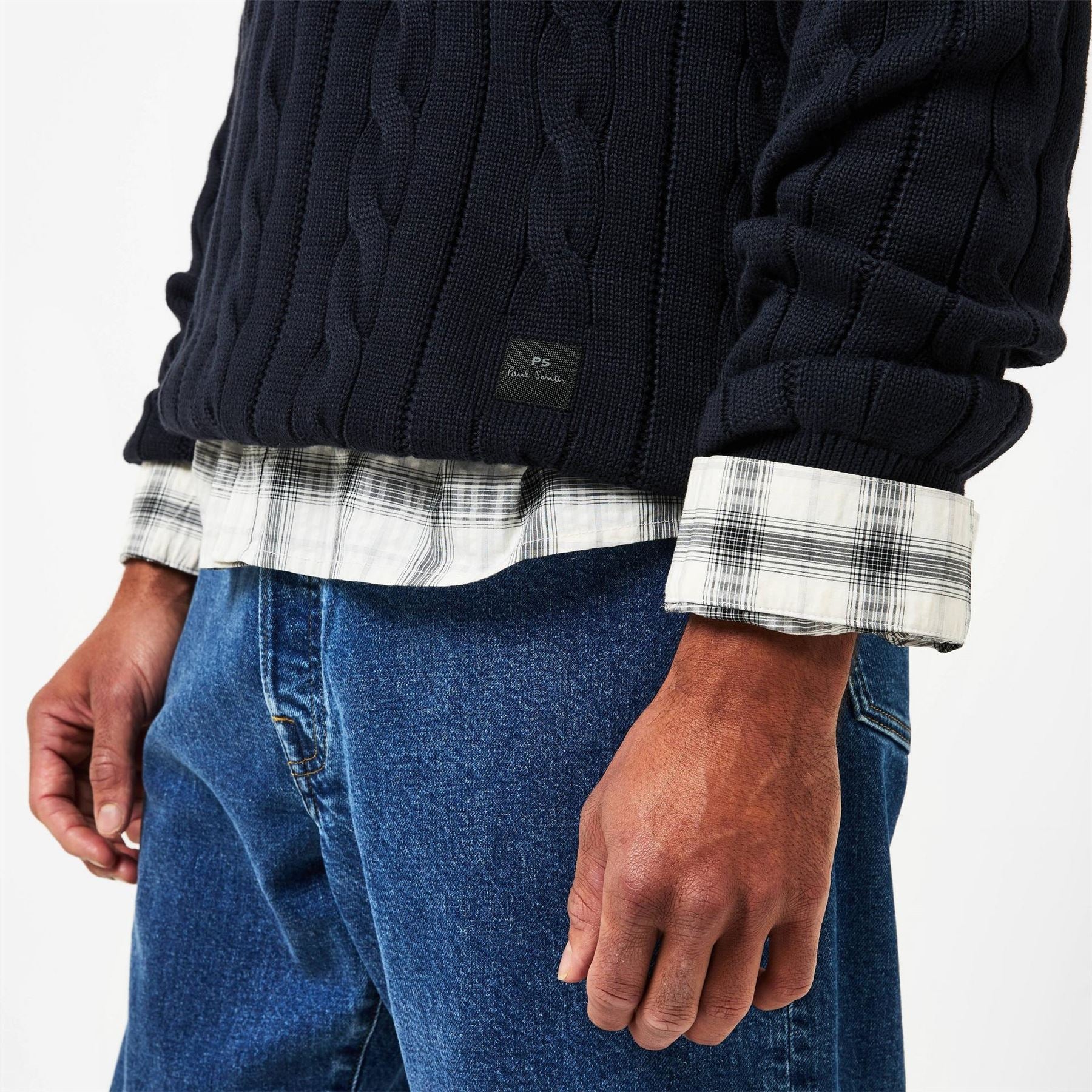 PS Paul Smith Cable Crew Neck Jumper