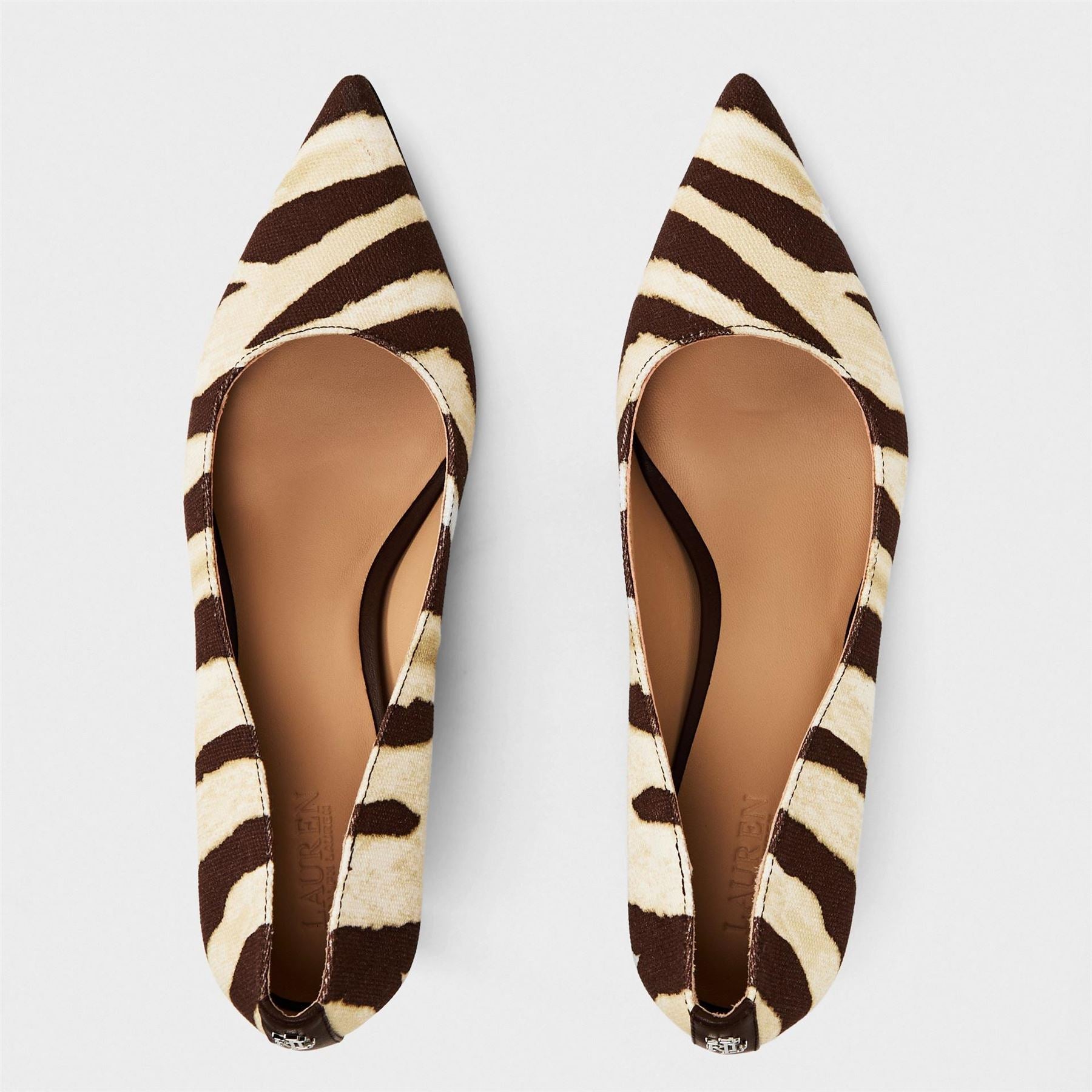 Lauren by Ralph Lauren Adrienne Zebra Patterned Stiletto Heel Pumps