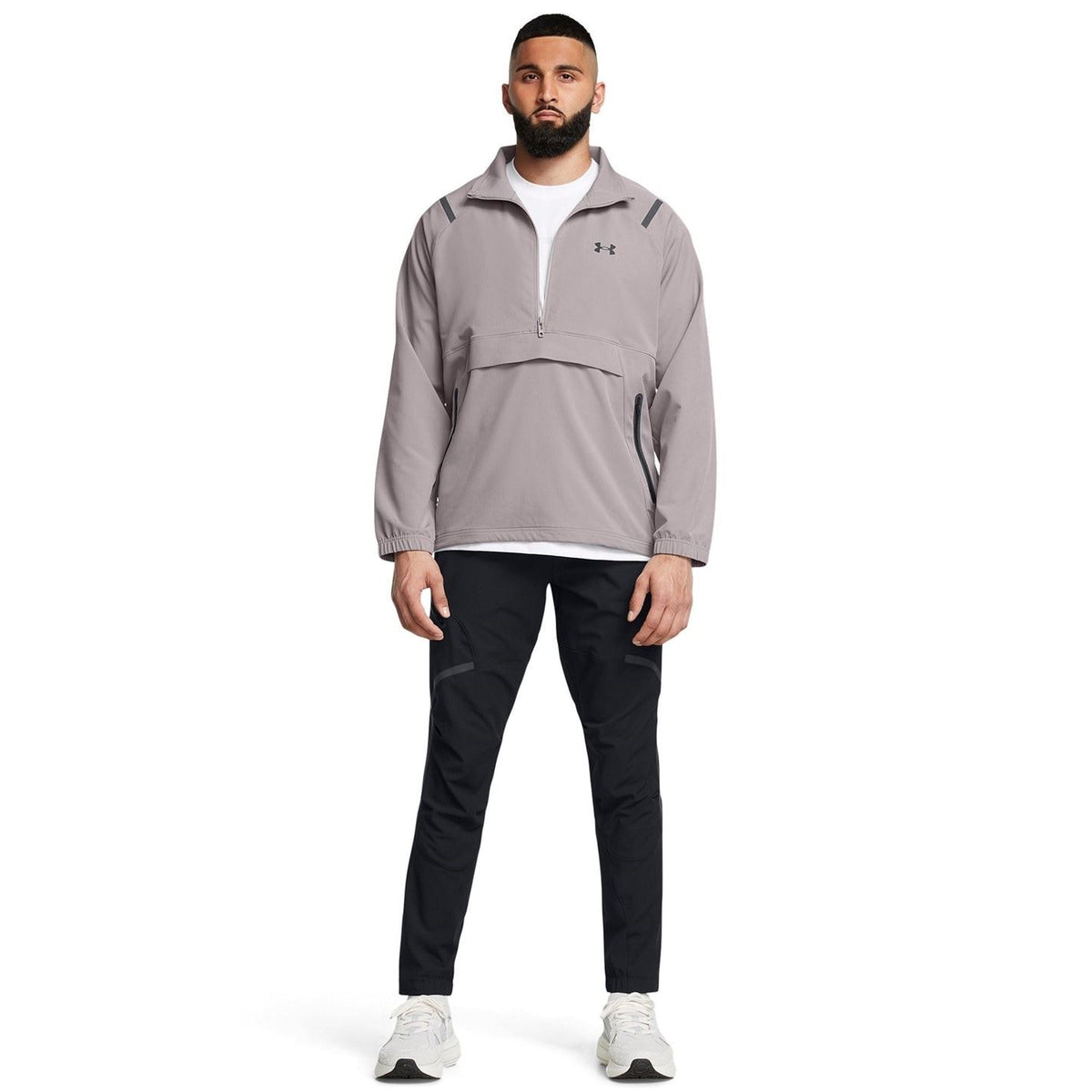 Under Armour Unstoppable Solid Patterned Anorak Jacket with Drawstring