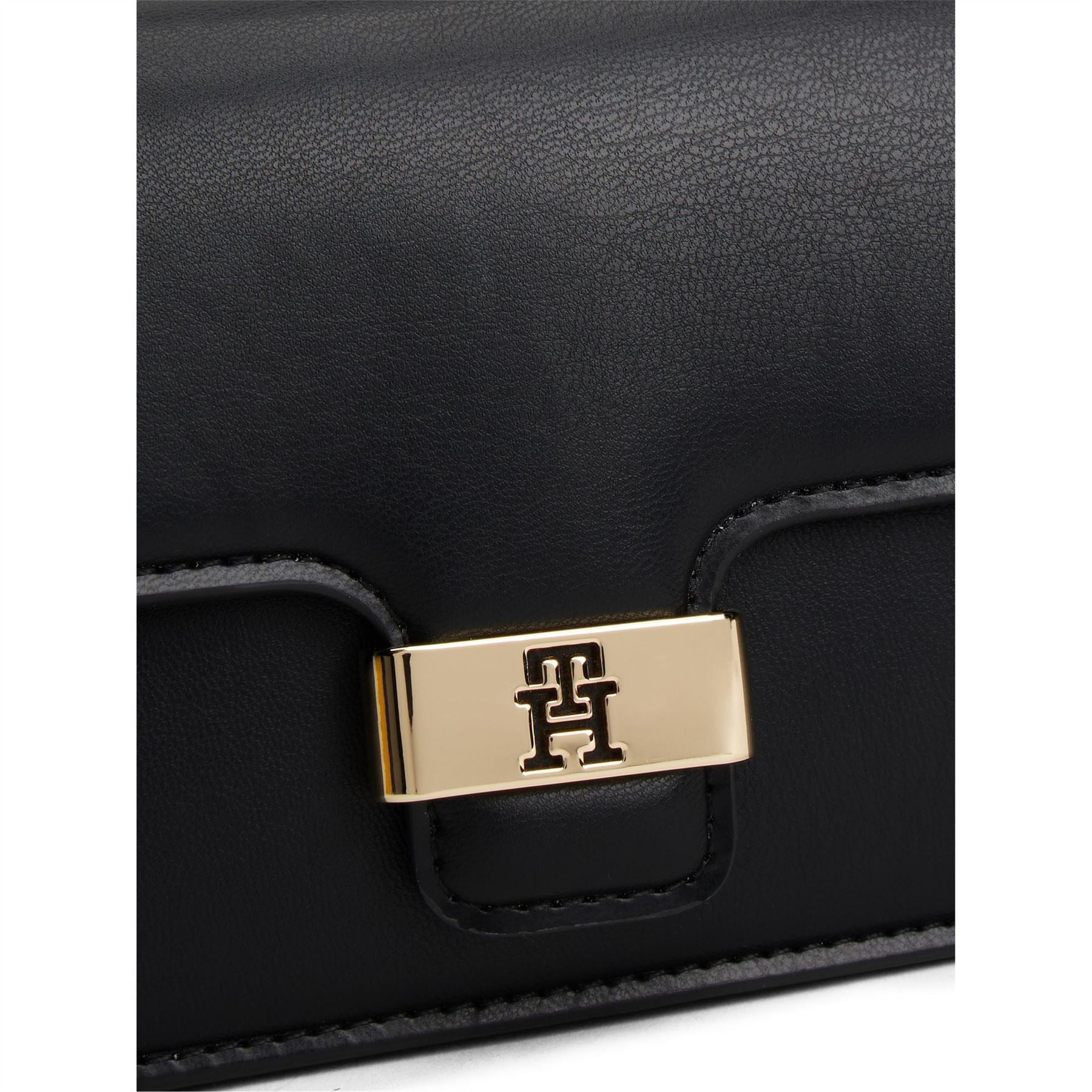 Tommy Hilfiger Icon Shoulder Baguette Bag with Gold Tone Hardware