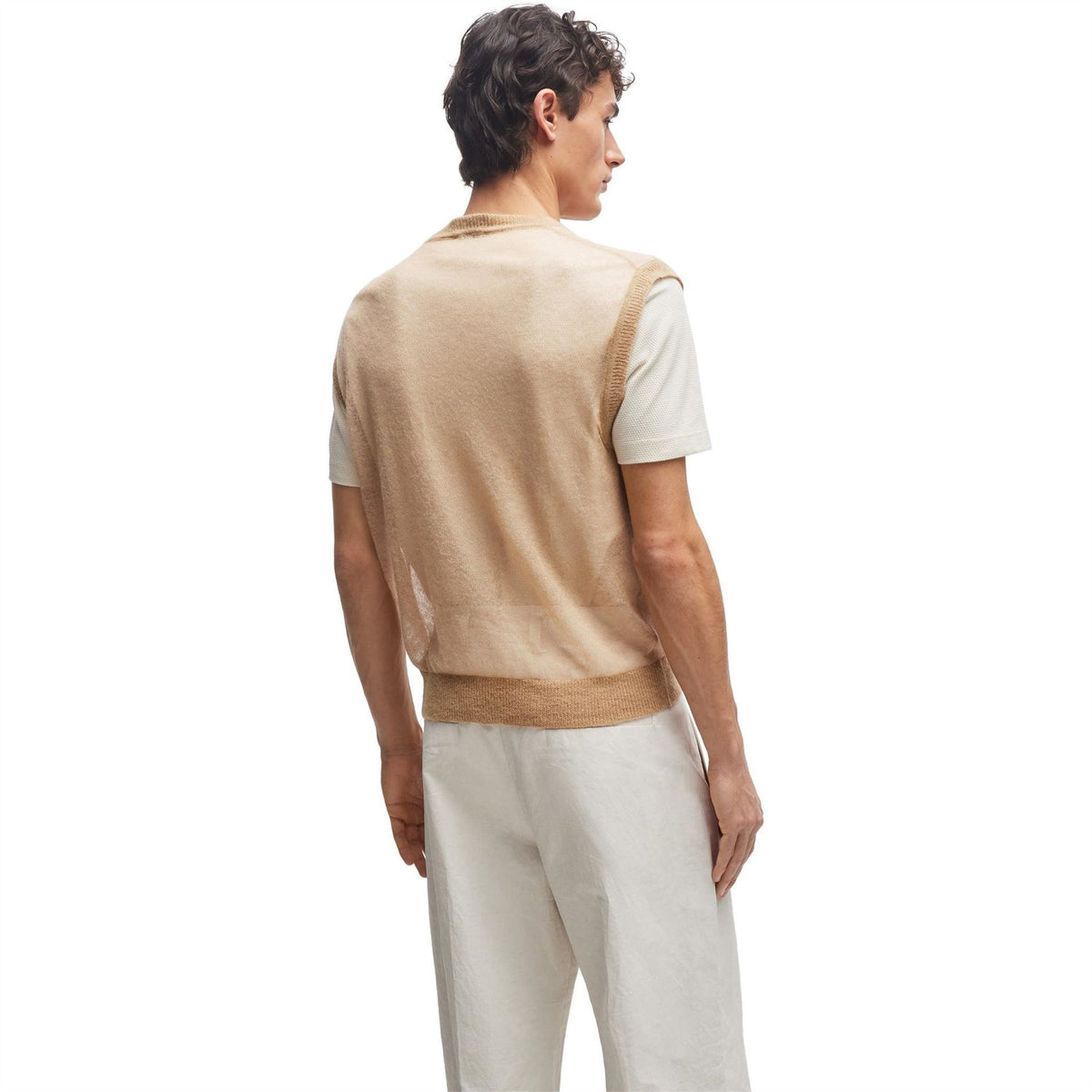 Boss Lucid Ribbed Knitted Top
