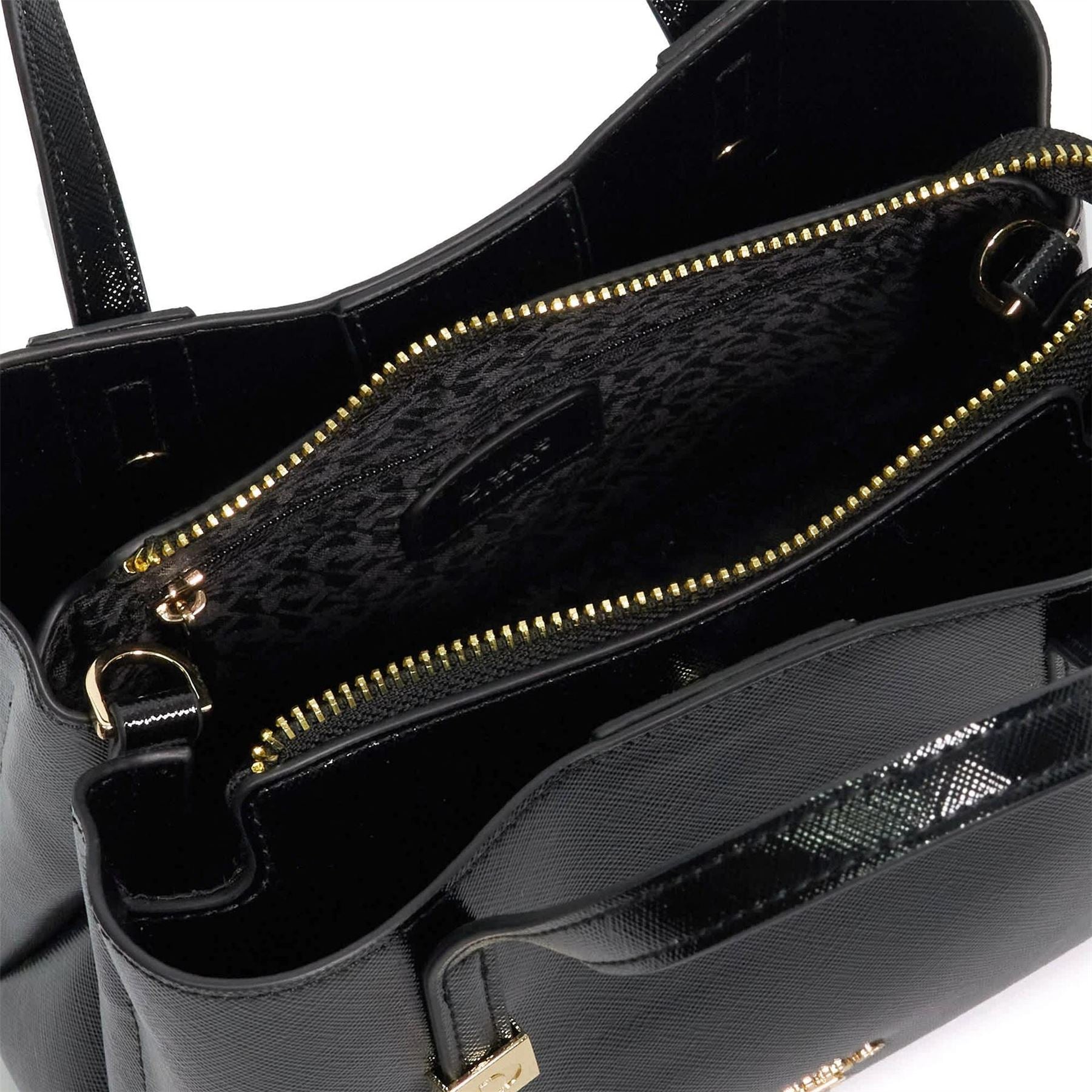 Dune London Dominantly Marble Patterned Tote with Gold Tone Hardware