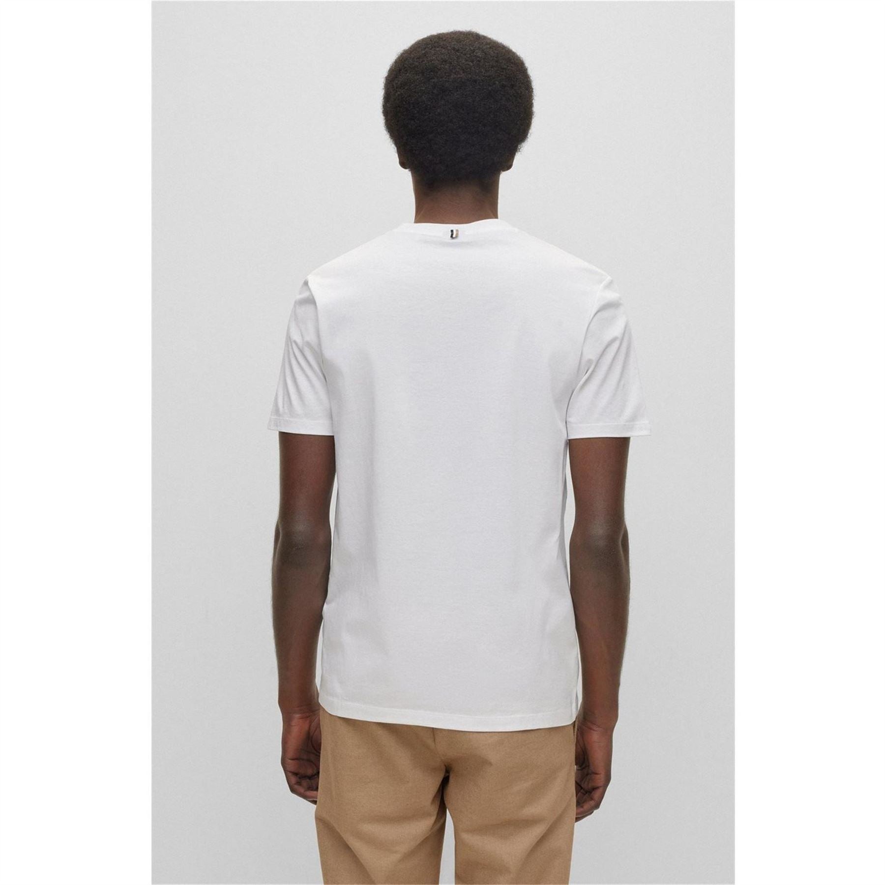 Boss Tessler 150 Black Cotton Short Sleeve Slim Fit T-Shirt