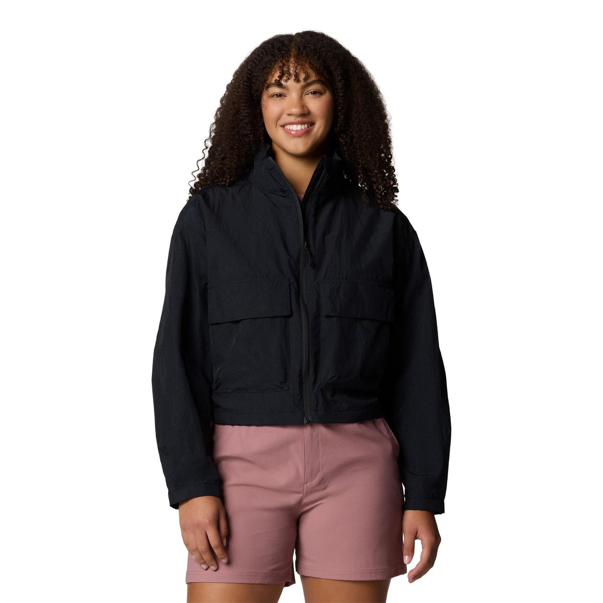 Columbia Cropped Cargo Windbreaker
