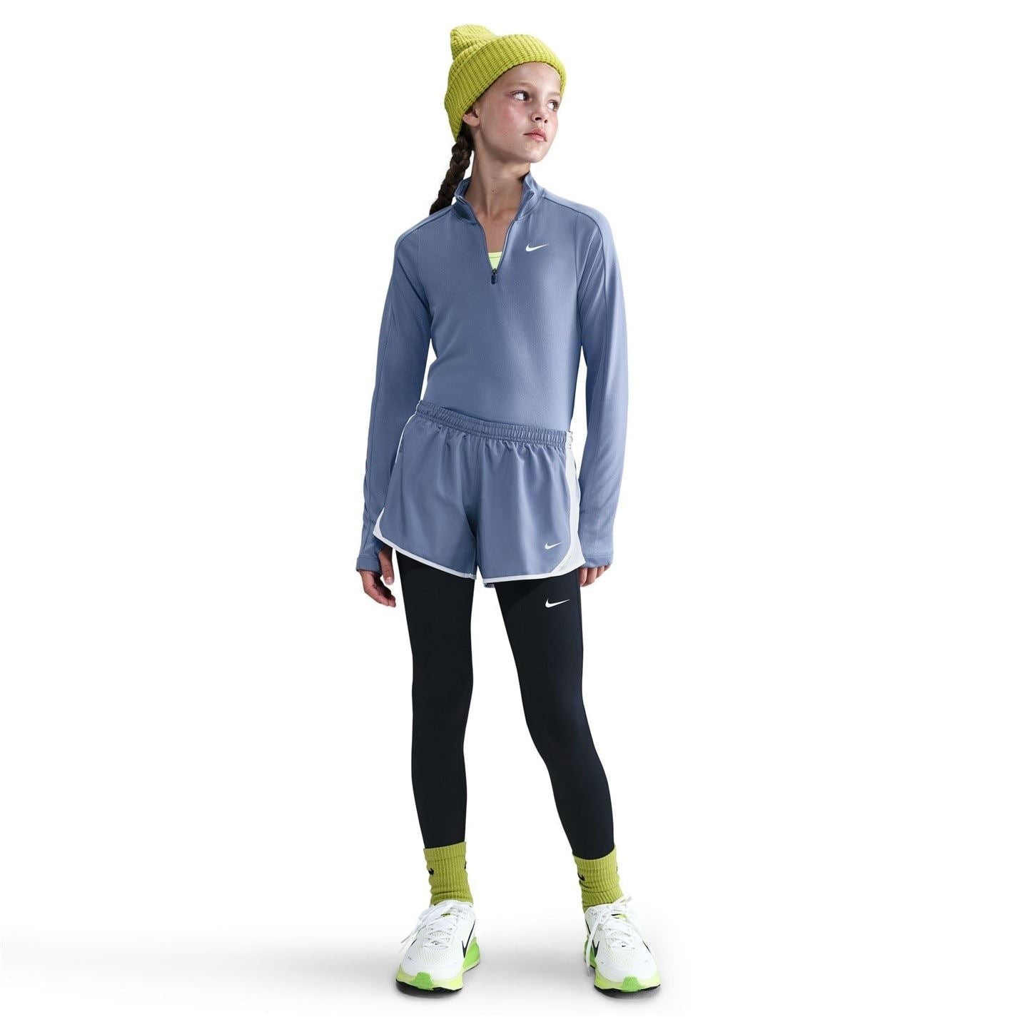 Nike Older Girls Dri Fit Long Sleeve Half Zip