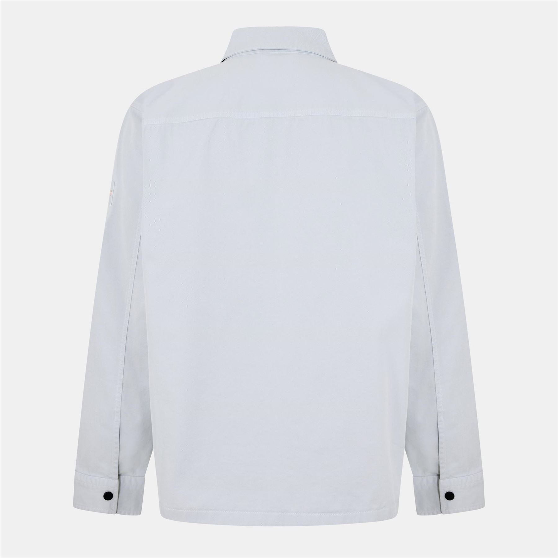 Boss Solid Patterned Overshirt with Chest Pocket