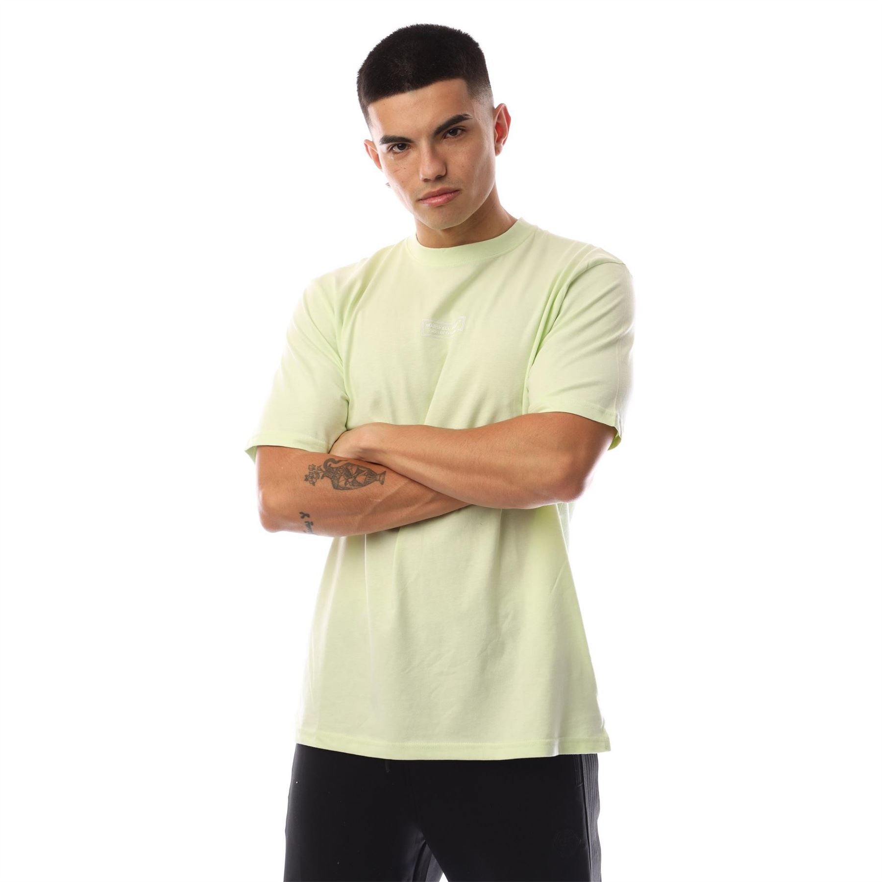 Marshall Artist Logo Print Crew Neck Short Sleeve T-Shirt