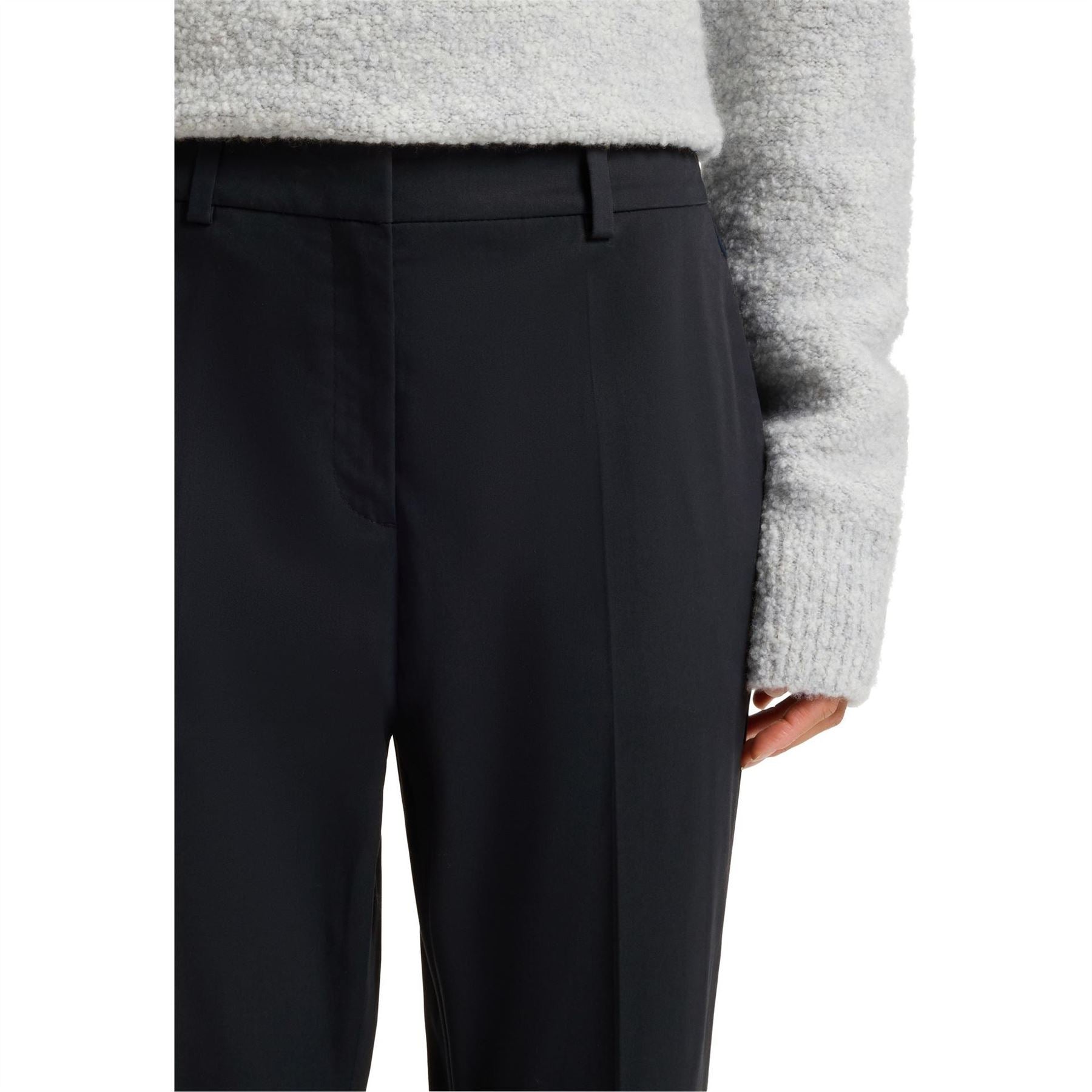 Boss Tachinoa Solid Patterned Straight Chinos