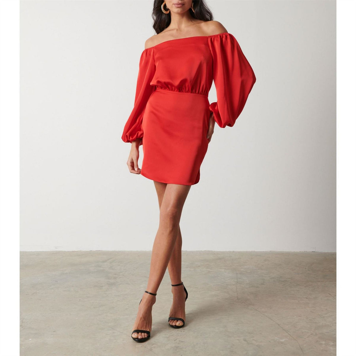 Pretty Lavish P Fern Bardot Mini Dress
