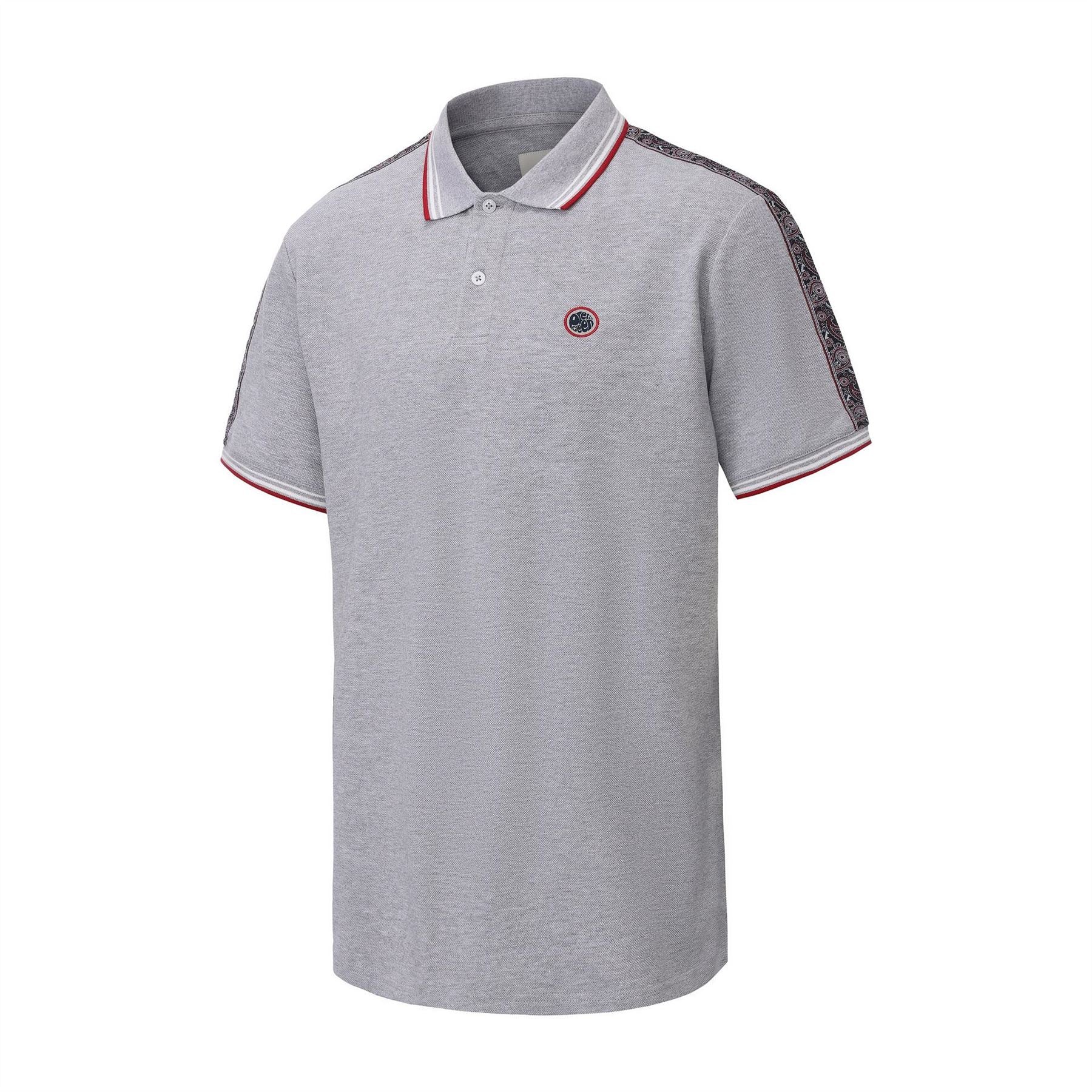 Pretty Green Mens Green Tape Polo