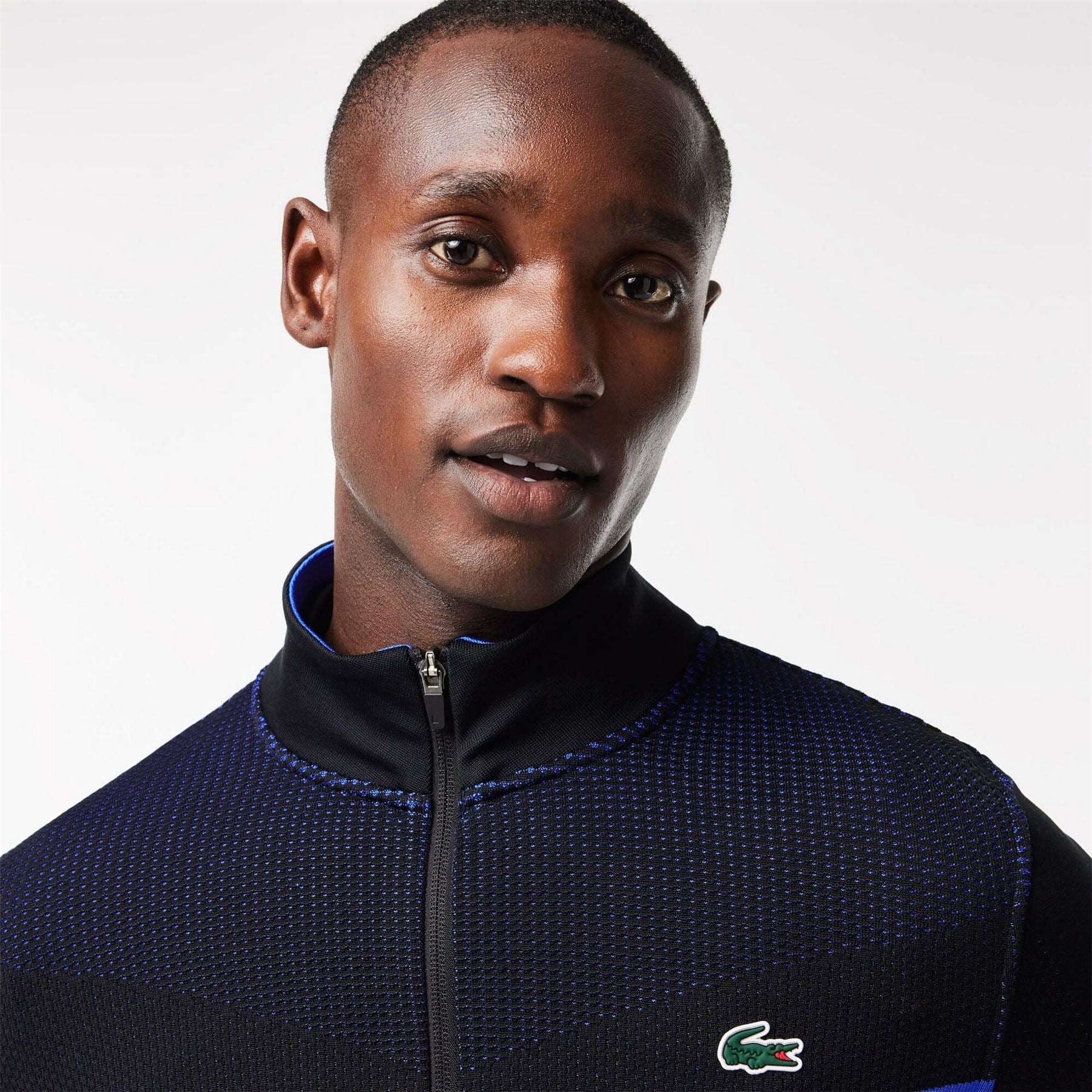 Lacoste Regular Fit Zip Neck Long Sleeve Sweatshirt