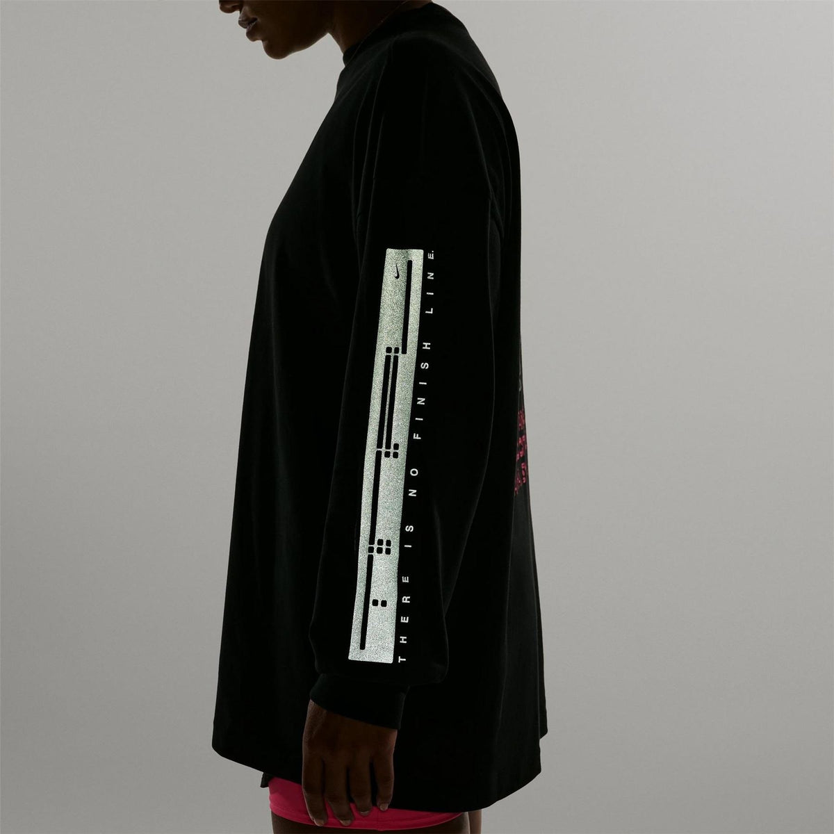 Nike After Dark Tour Cotton Oversized Fit Long Sleeve T-Shirt
