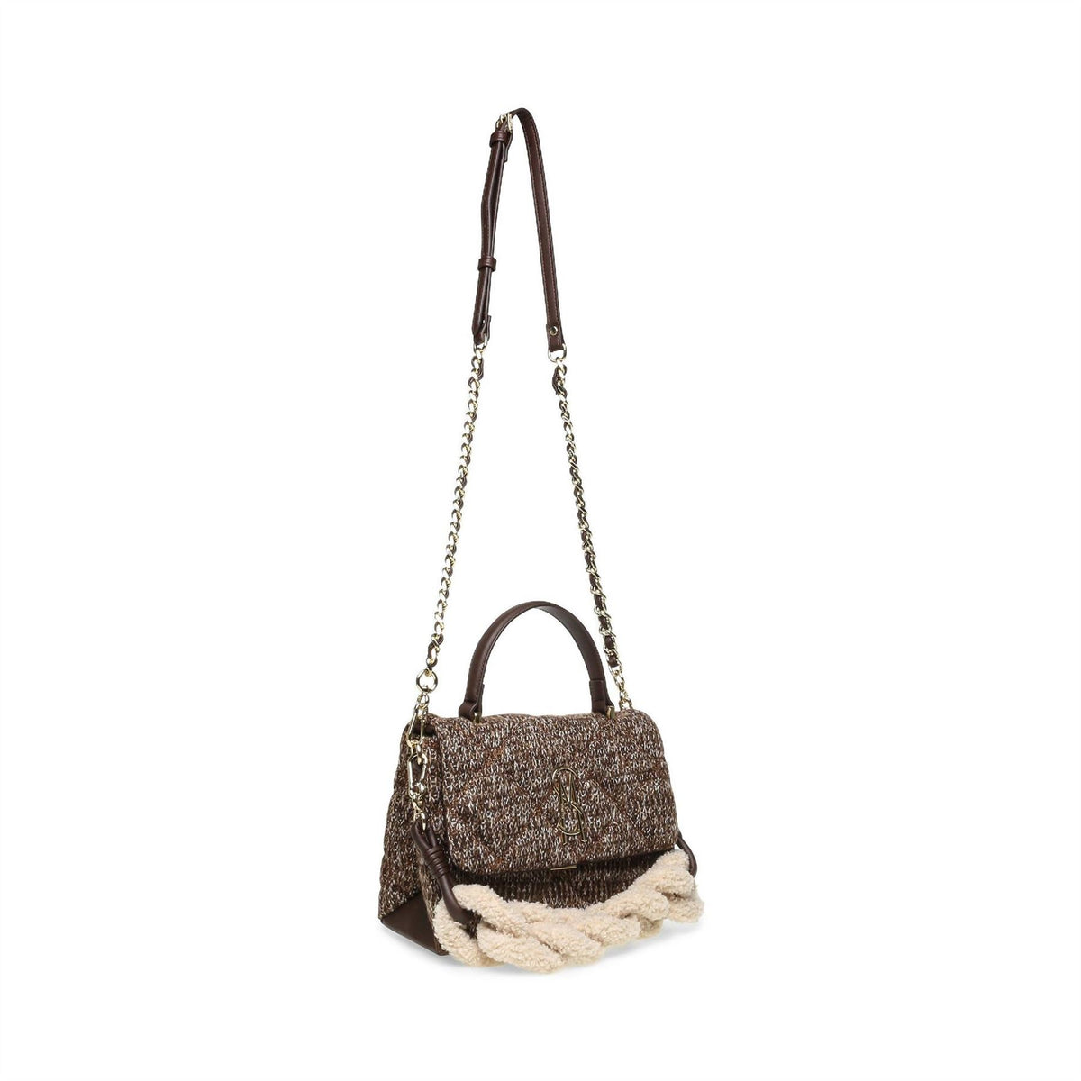 Steve Madden Textured Cross Body Bag with Gold Tone Hardware