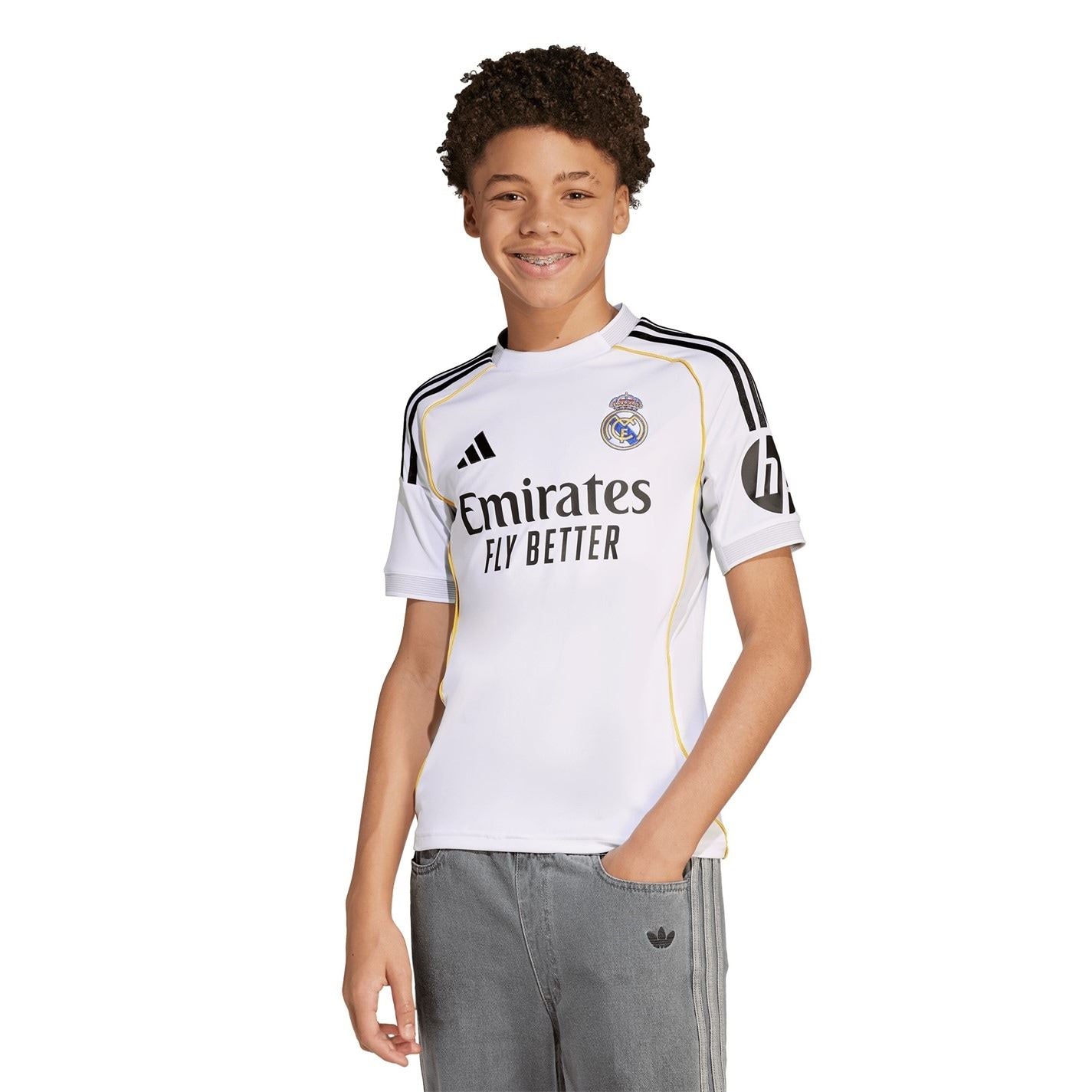adidas Real Madrid Home Shirt 2025 2026 Juniors