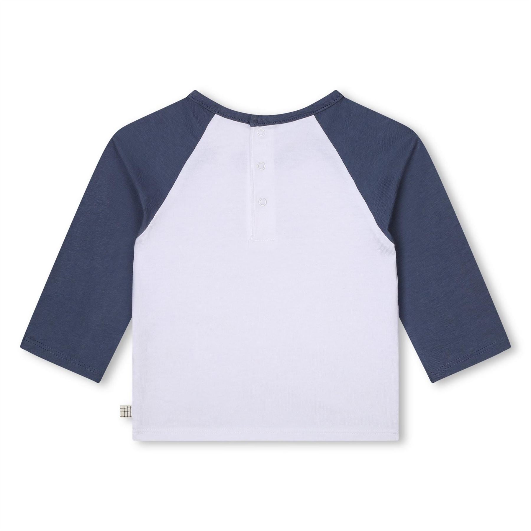 Carrement Beau Crew Neck Three Quarter Sleeve Lettering T-Shirt