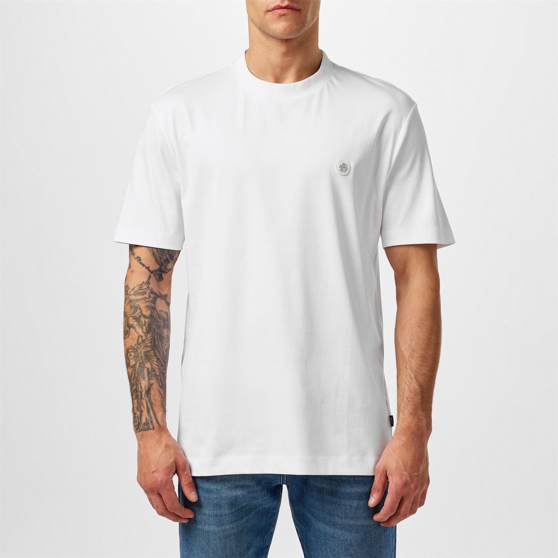 Boss BOSS BLACK Taut Minimalist Design T Shirt with Logo Detail