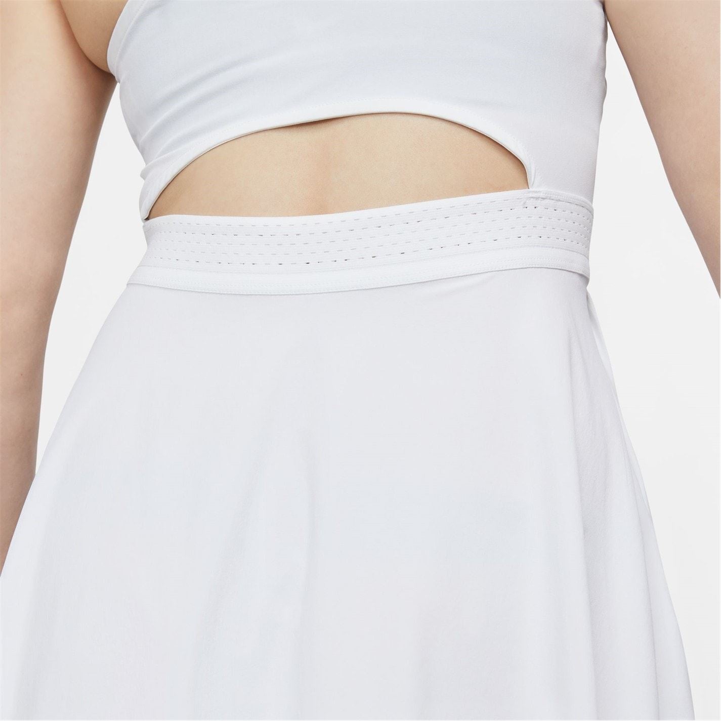Nike Dri Fit Notched Neck Sleeveless Mini Dress