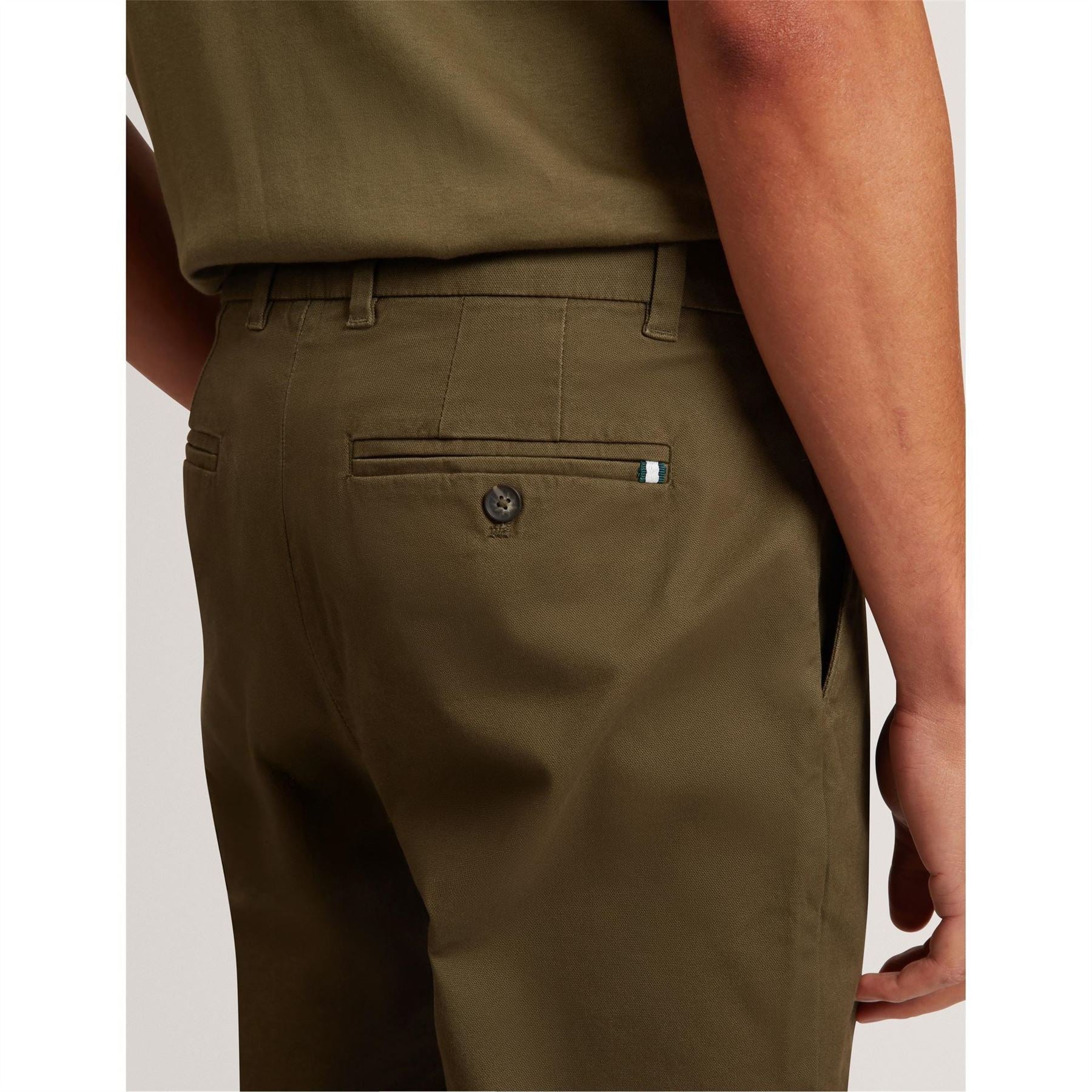 Ted Baker Solid Patterned Slim Chinos