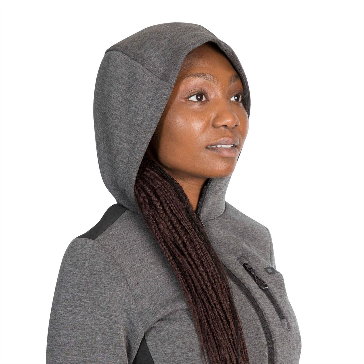 DLX Fernanda Cropped Zip Hoodie