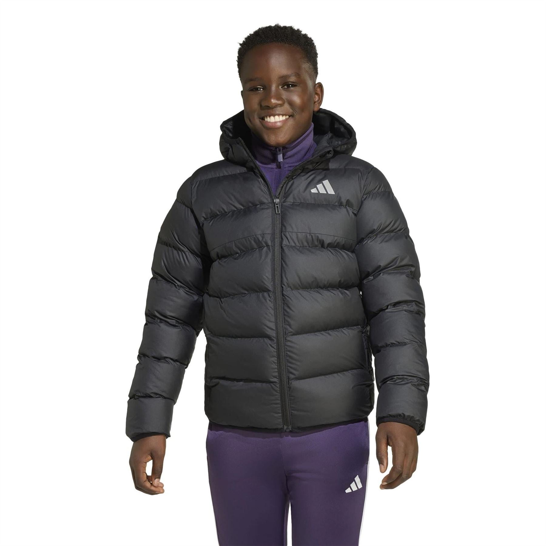 adidas Kids Synthetic Down Water Repellent Climawarm Puffer Jacket
