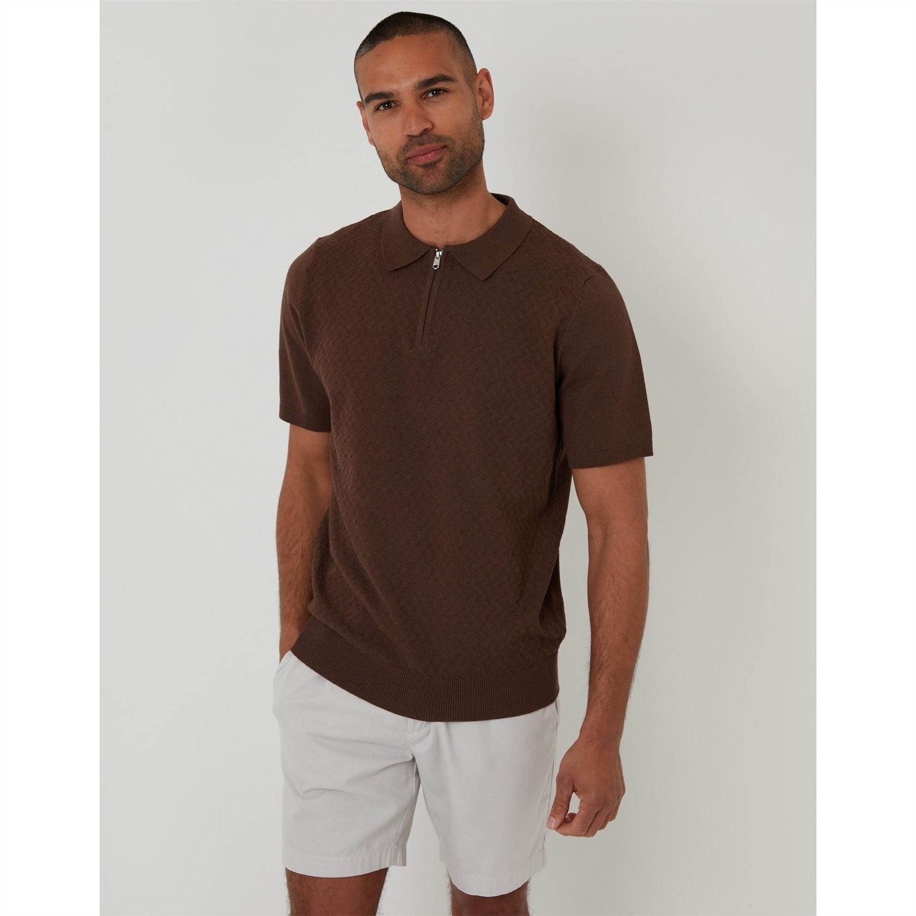 Threadbare Whittley Polo Shirt Collared Neck Short Sleeve