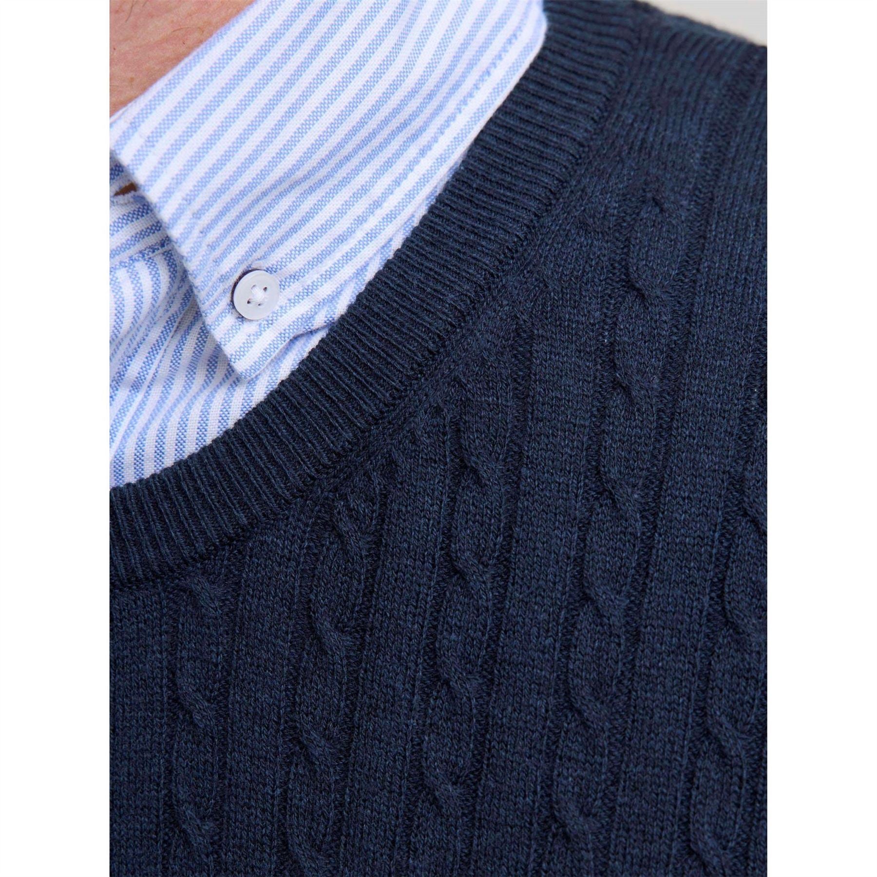 Jack and Jones Mens Cable Knit Jumper
