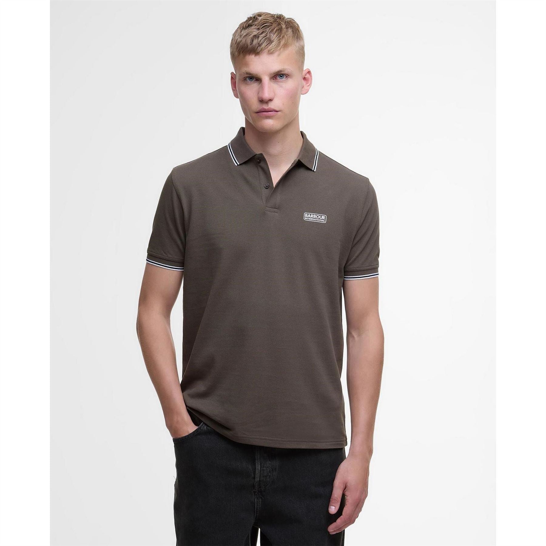 Barbour International Tipped Short Sleeve Polo Shirt