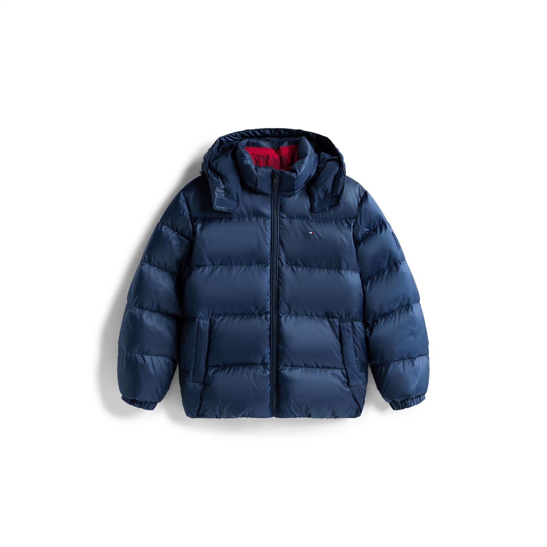 Tommy Hilfiger Essential Hooded Solid Patterned Puffer Jacket