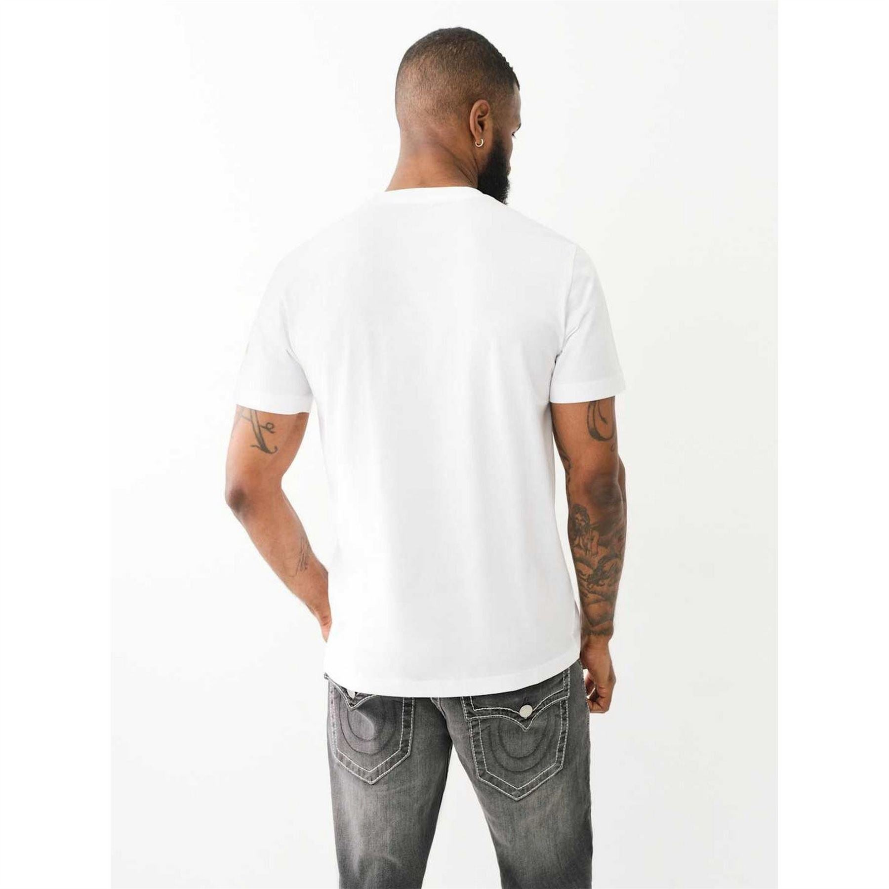 True Religion Crew Neck Lettering Regular Fit T-Shirt