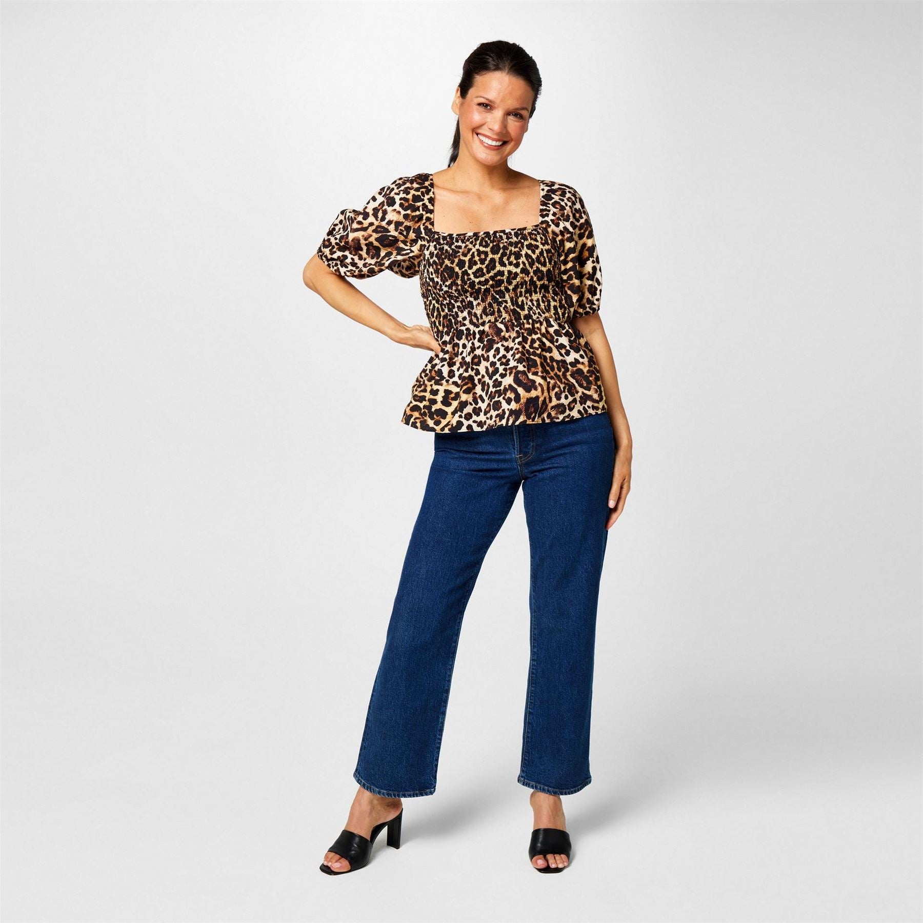 Biba Square Neck Top