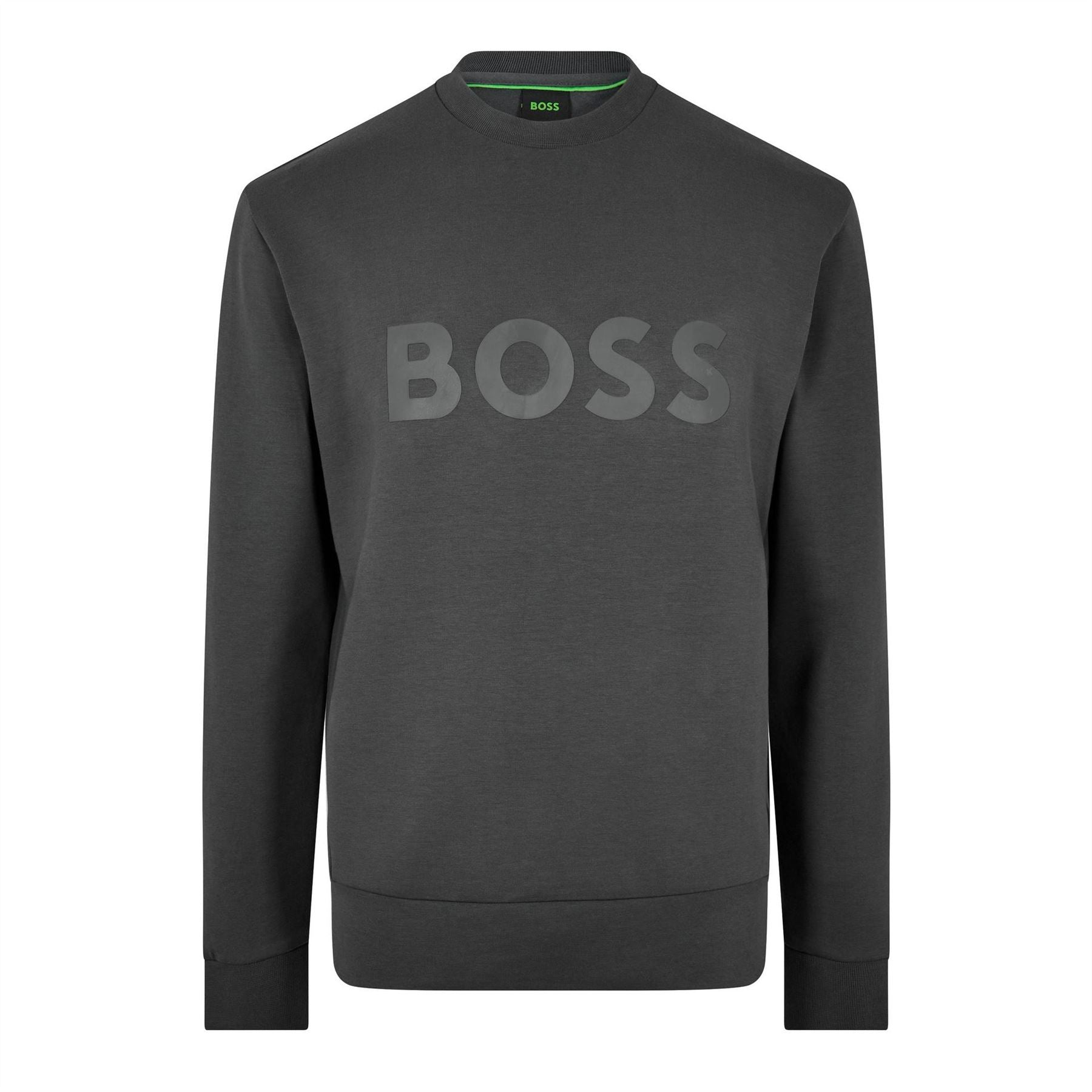 Boss Salbo Stretch Cotton Logo Sweatshirt, Signature Branding