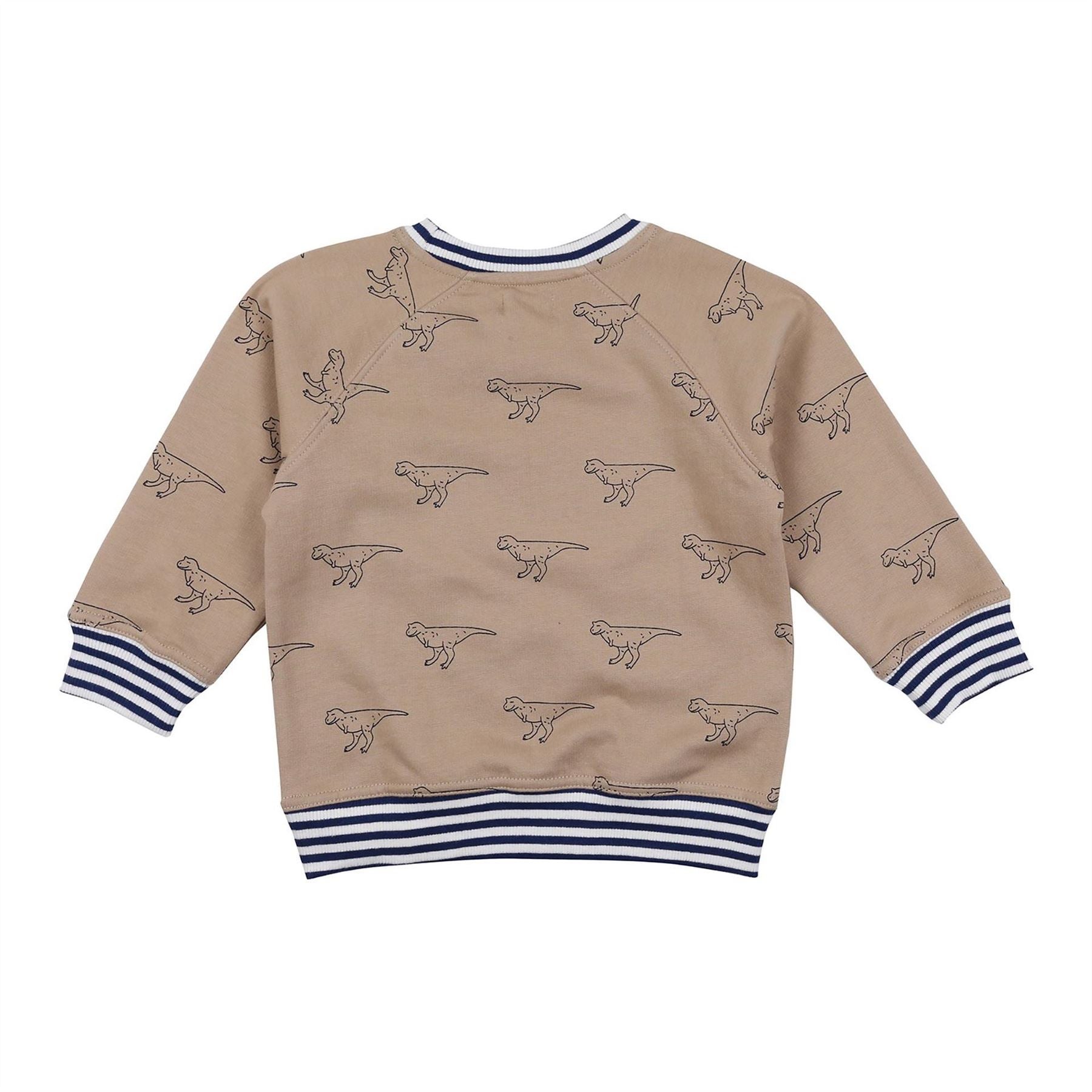 Lilly and Sid Dinosaur Print Crew Sweatshirt