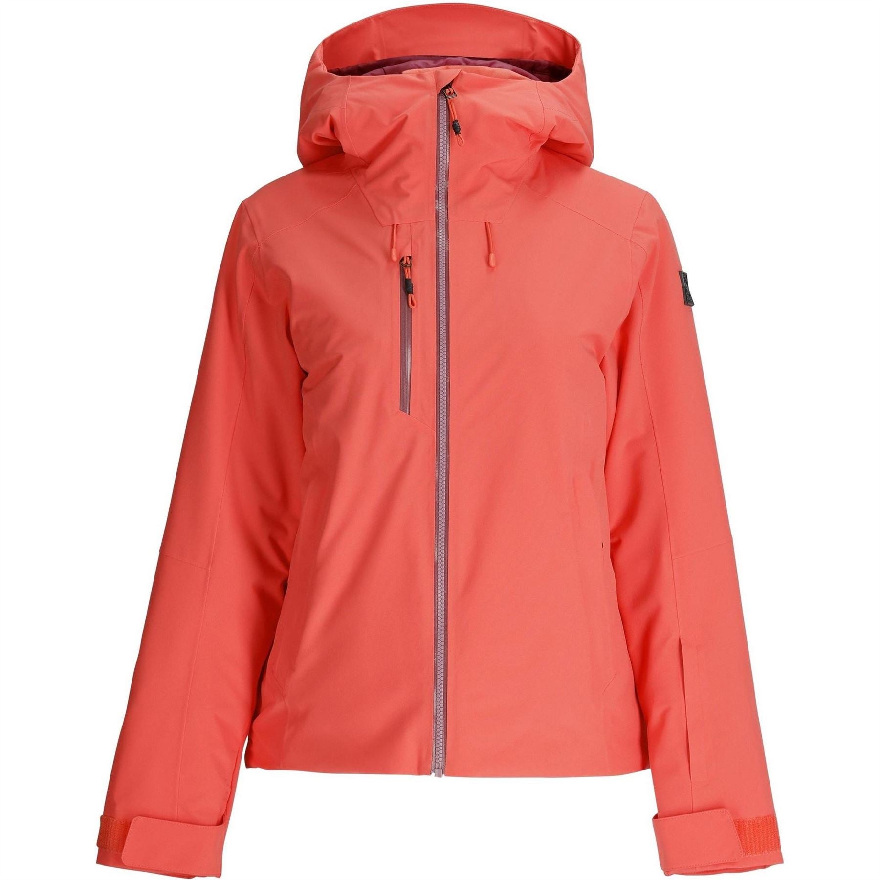 Spyder Temerity Hooded Solid Patterned Ski Jacket