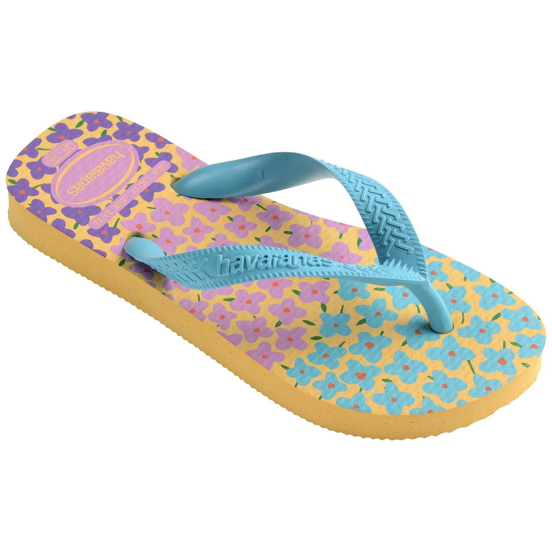 Havaianas Kids Flores Beige Flip Flops