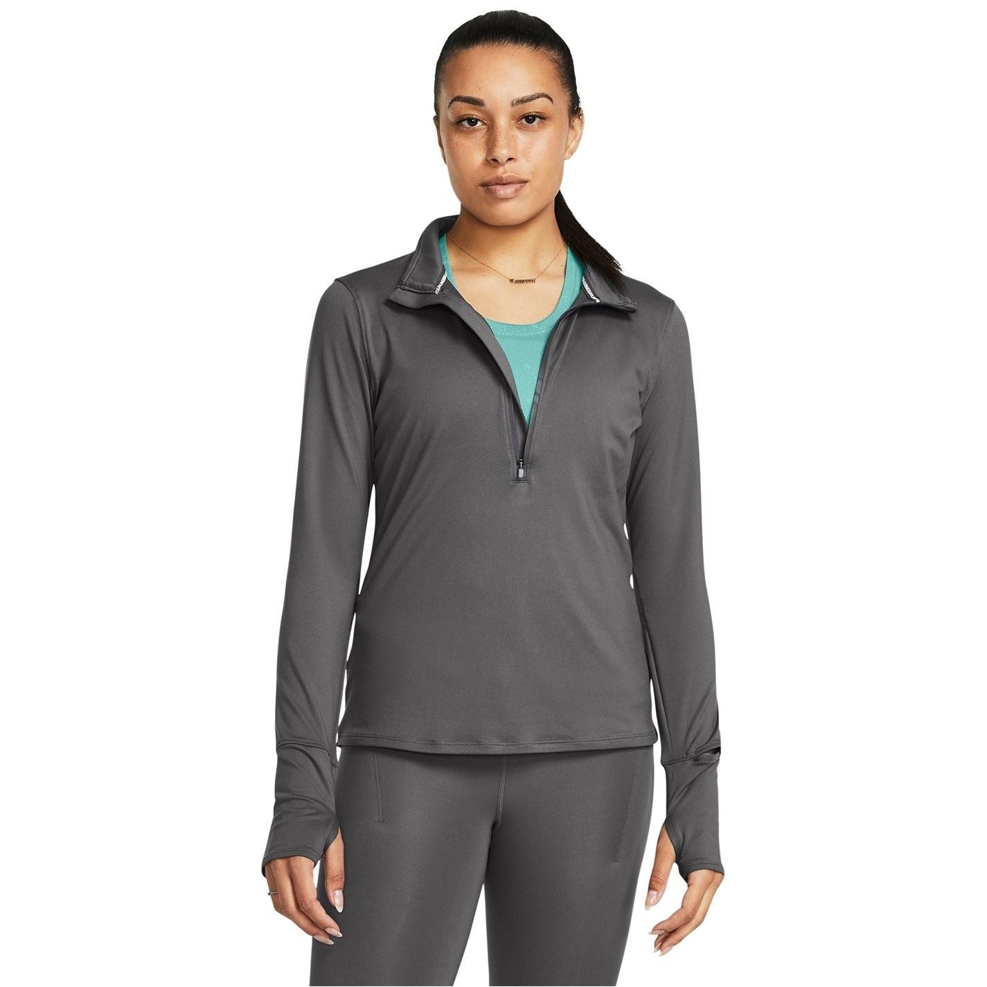 Under Armour Qualifier Run Half Zip Long Sleeve Slim Fit Performance Running Jacket
