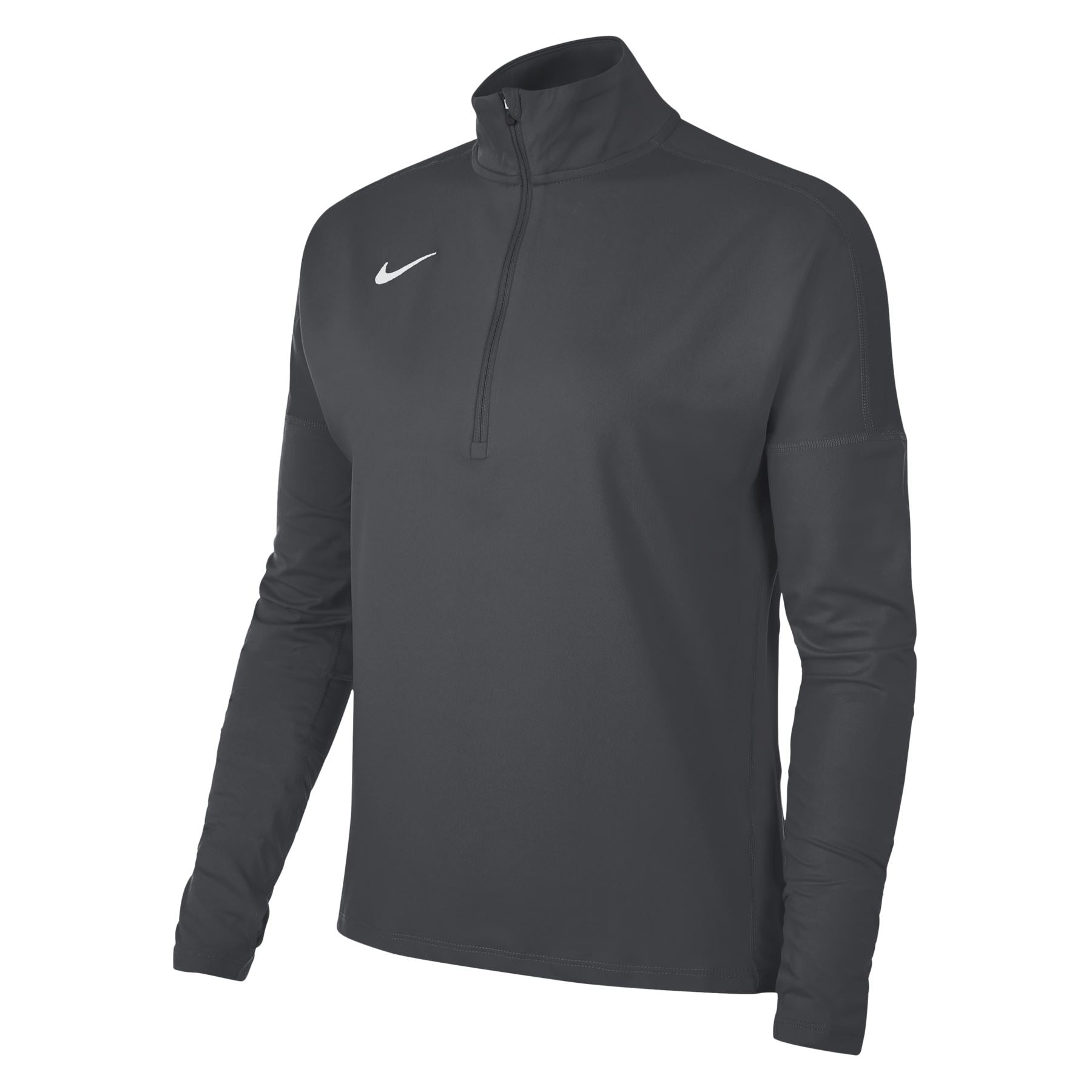 Nike Front Zipper Pocket Funnel Neck Long Sleeve Athletic Top
