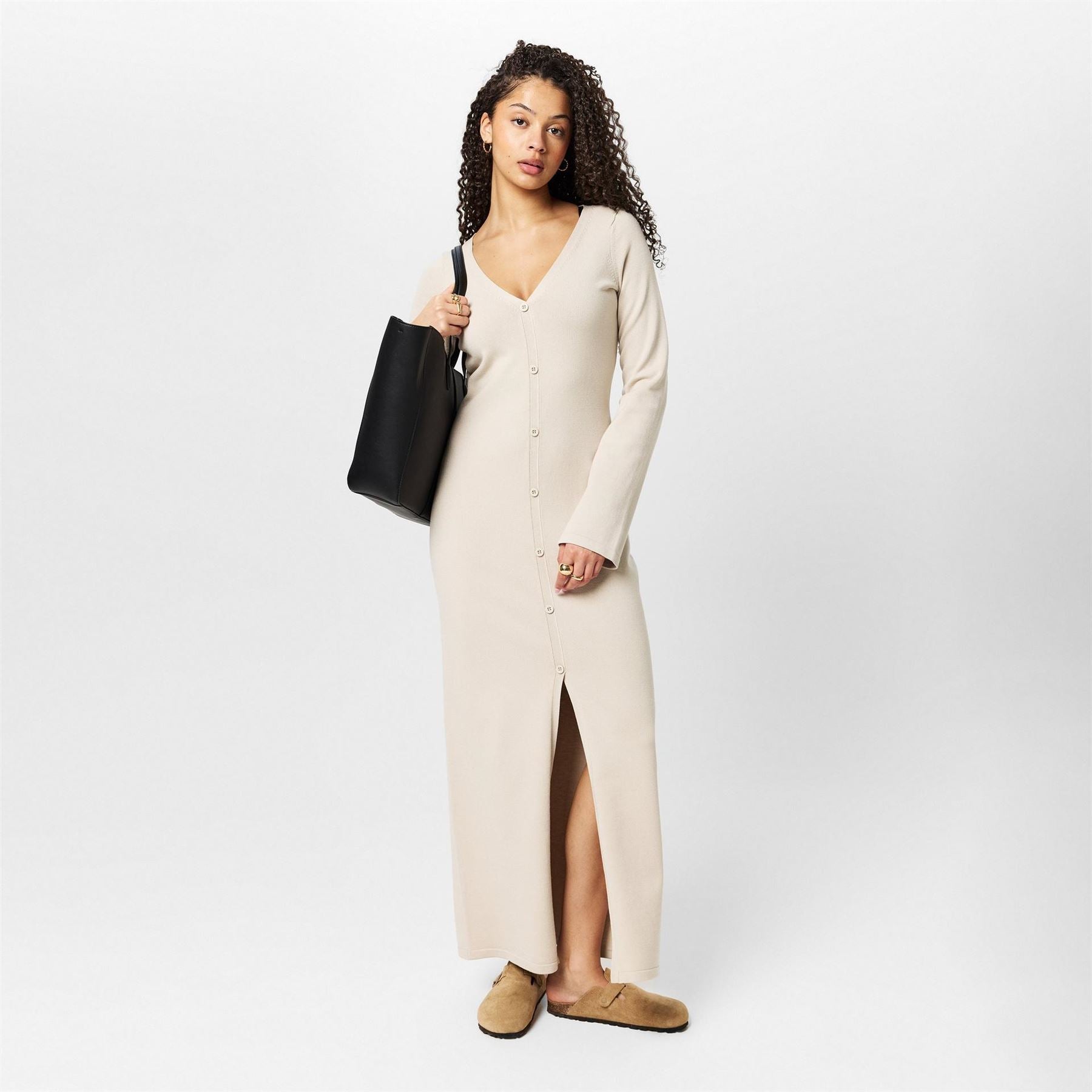 Jack Wills Sparkle Button Maxi Jumper Dress