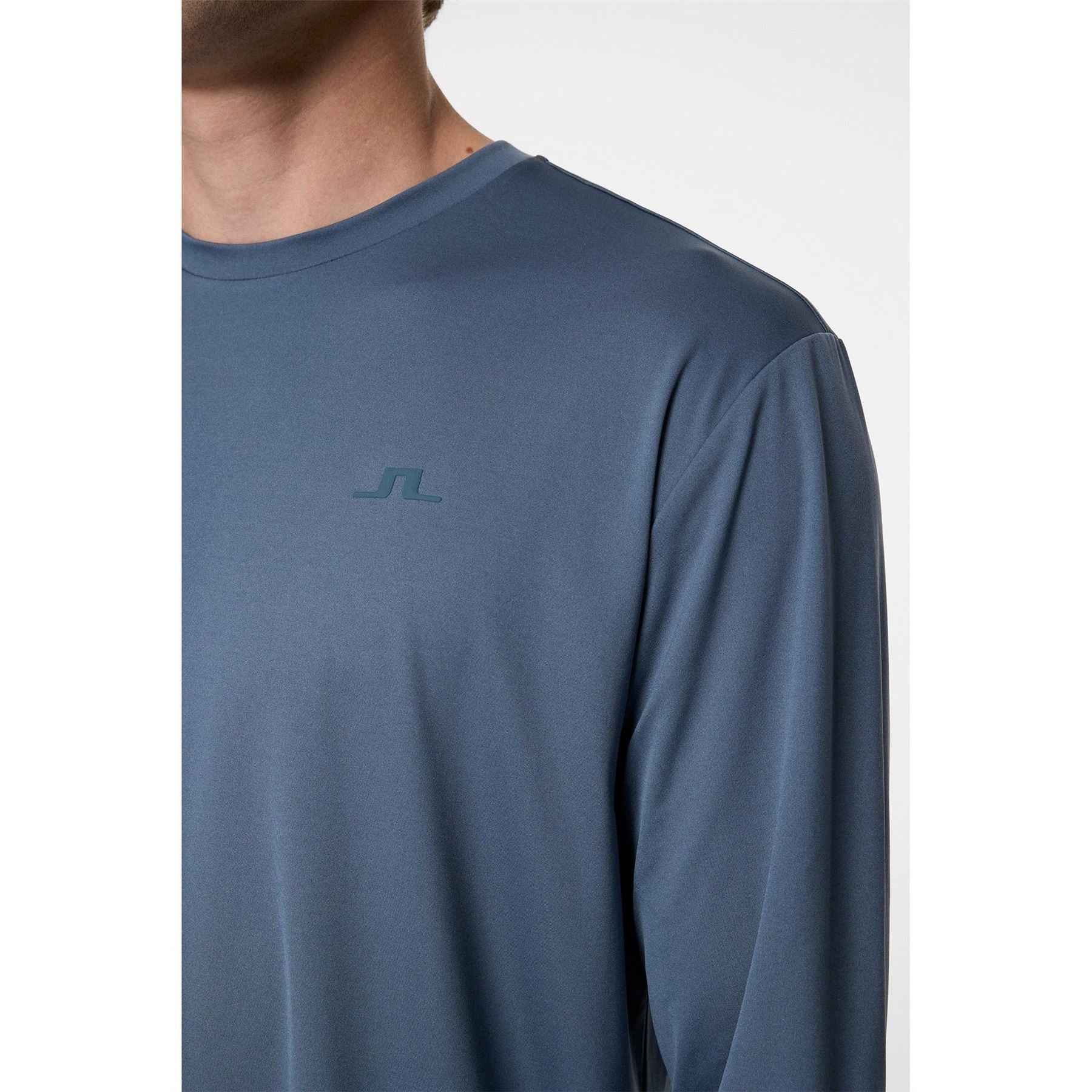 J Lindeberg Crew Neck Long Sleeve Regular Fit T-Shirt