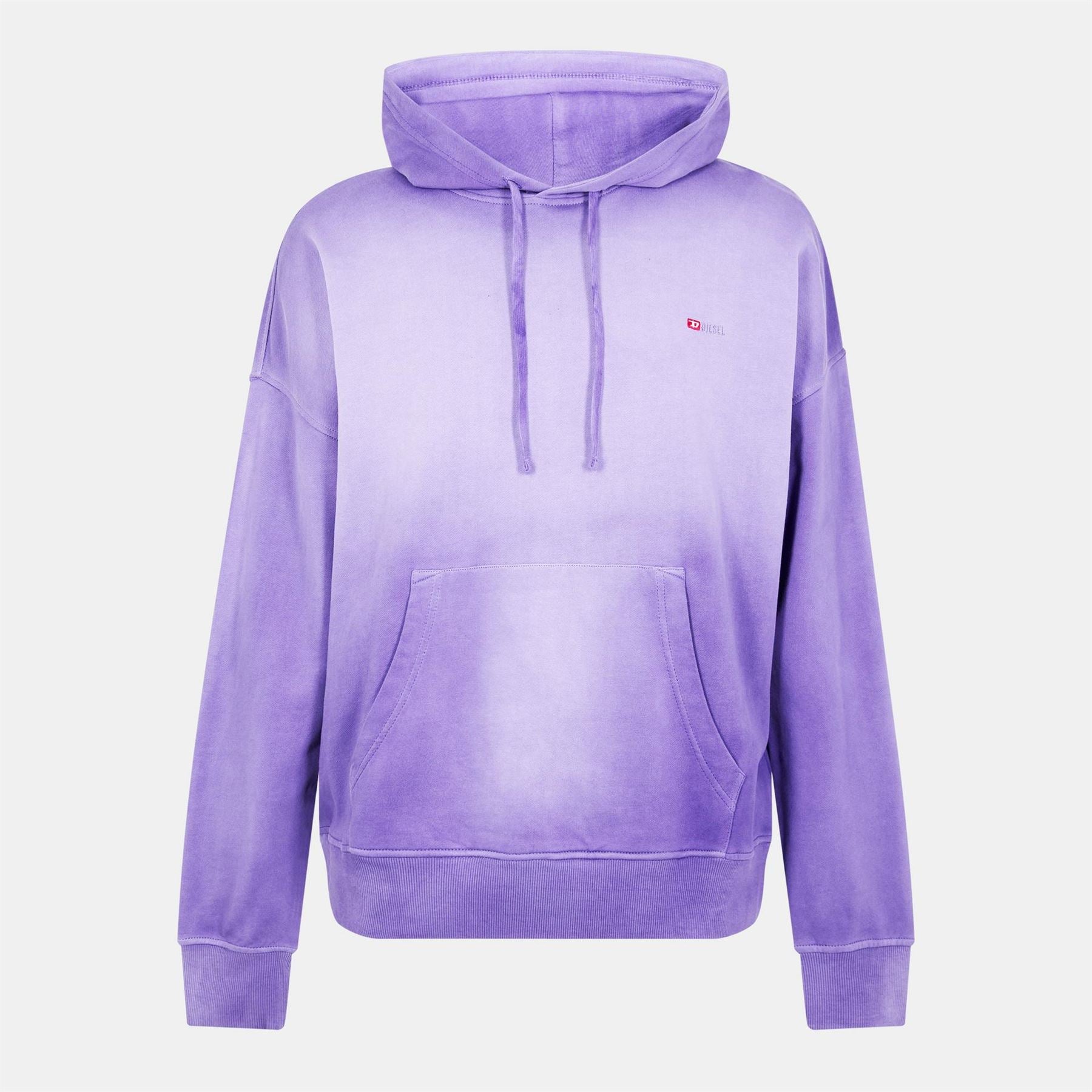 Diesel Hooded Relaxed Fit Long Sleeve Sweatshirt