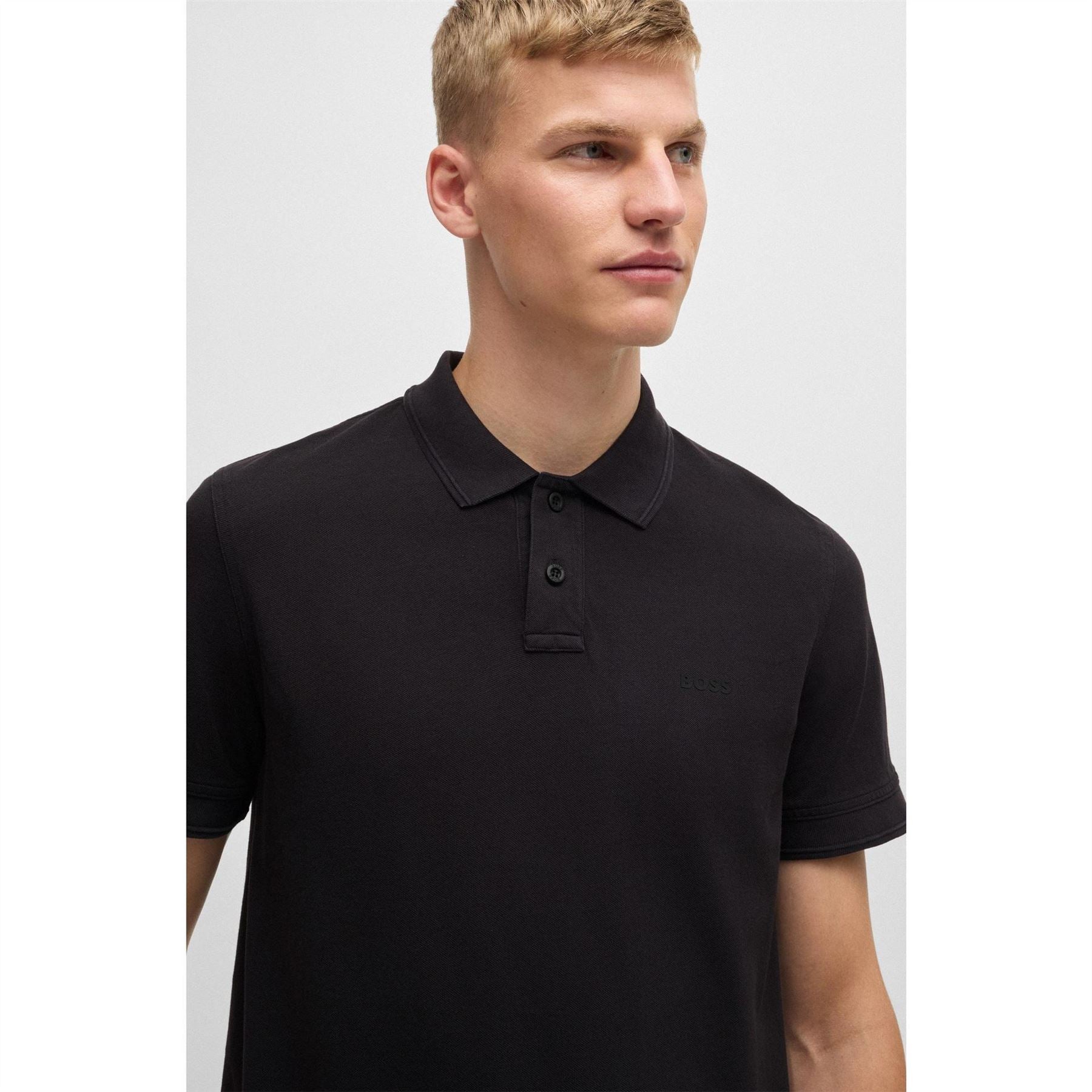 Boss Collared Neck Short Sleeve Regular Fit Shirt
