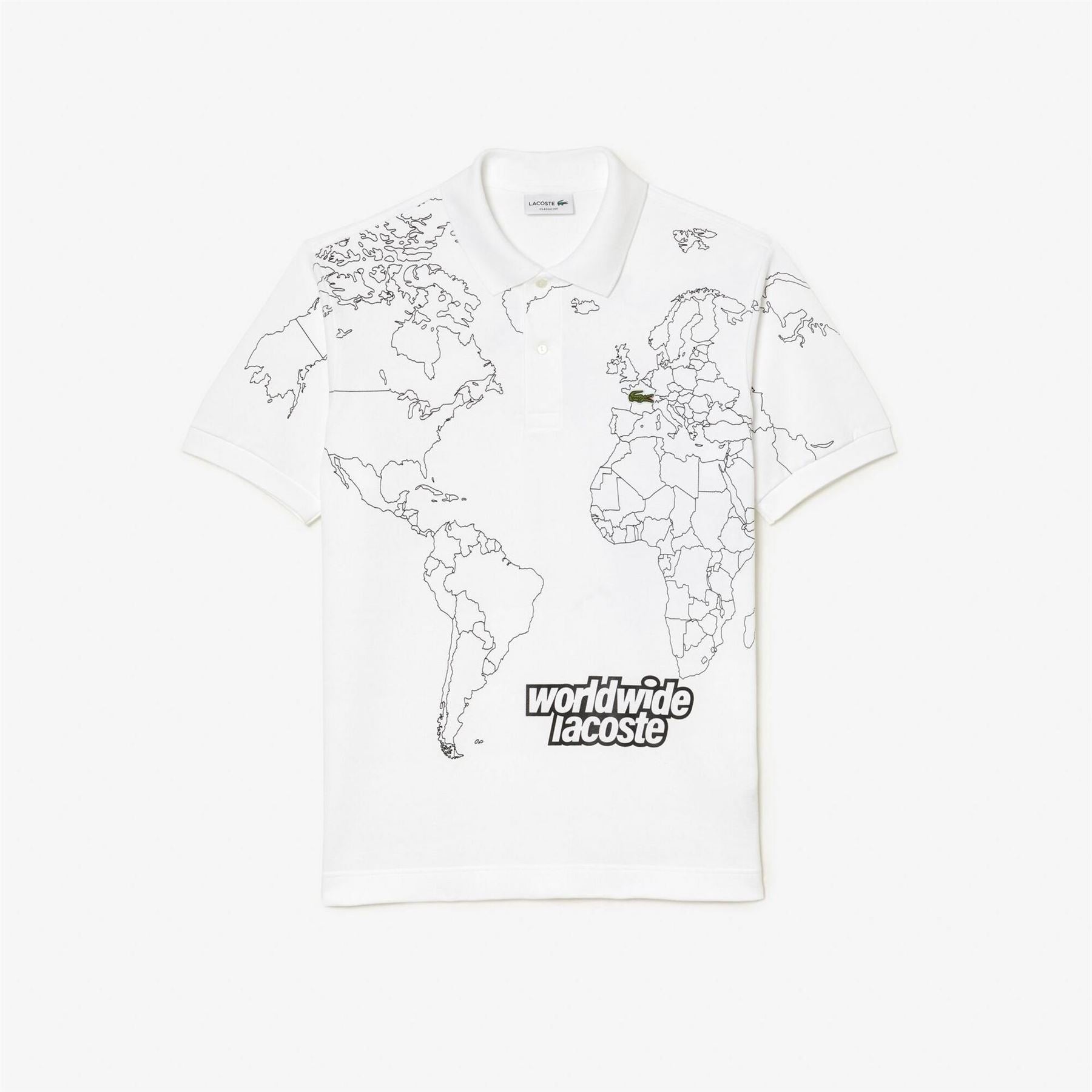 Lacoste Regular Fit Geographic Print Shirt