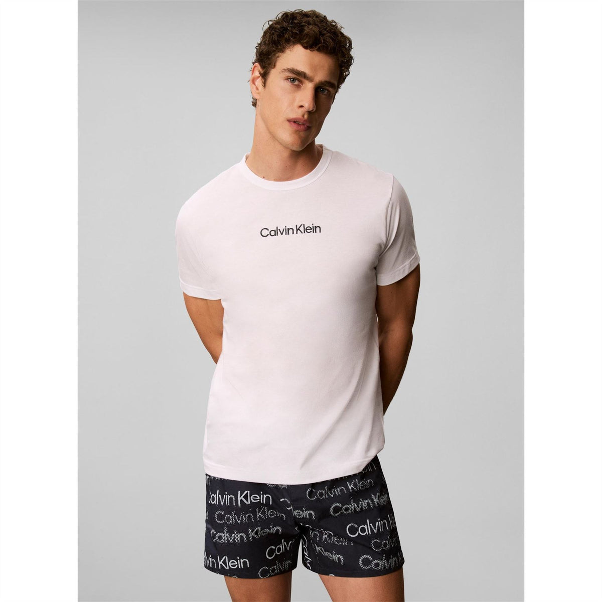 Calvin Klein Short Sleeve Cotton T-Shirt And Shorts Pyjama Set