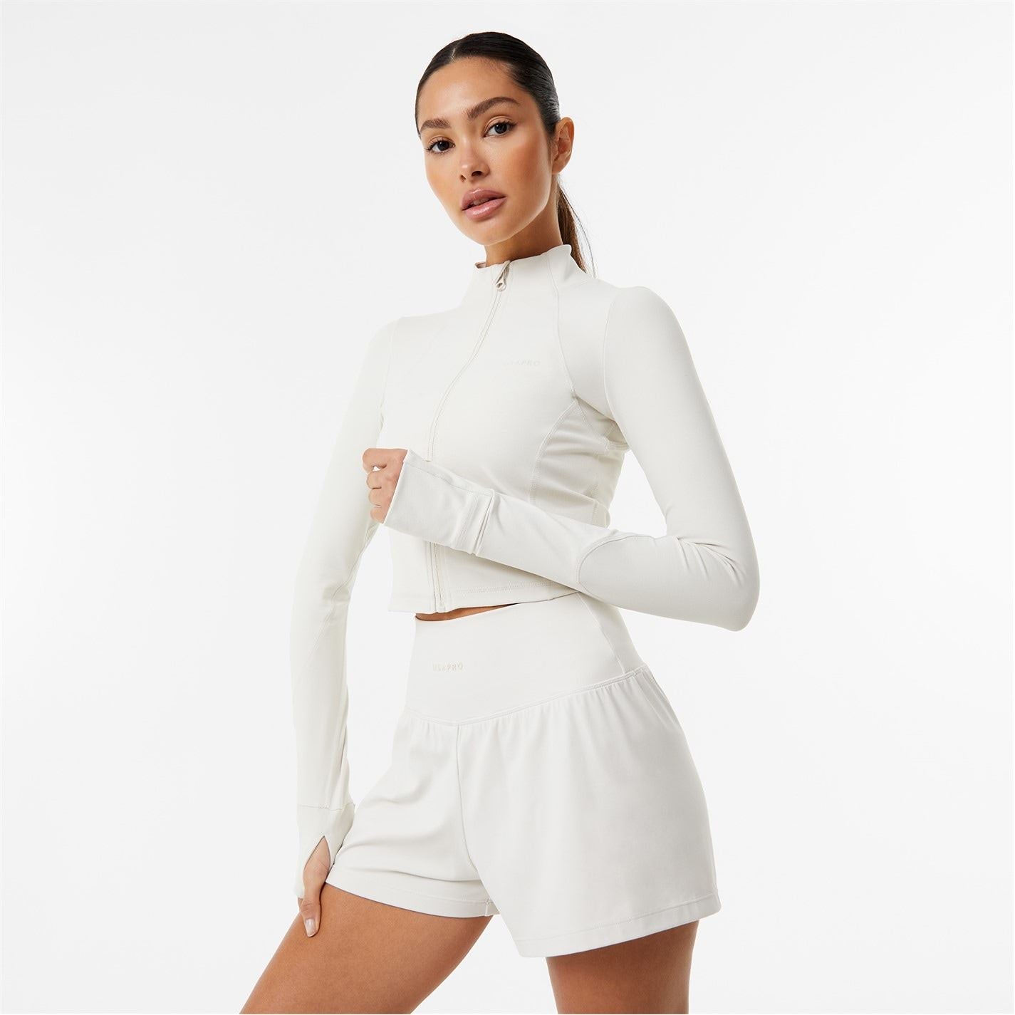 USA Pro Short High Neck Slim Fit Track Jacket