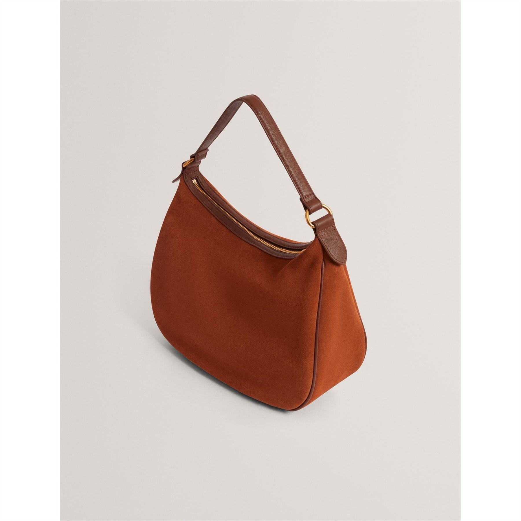 Ted Baker Crescent Shape Hobo Bag with Stitched Detail