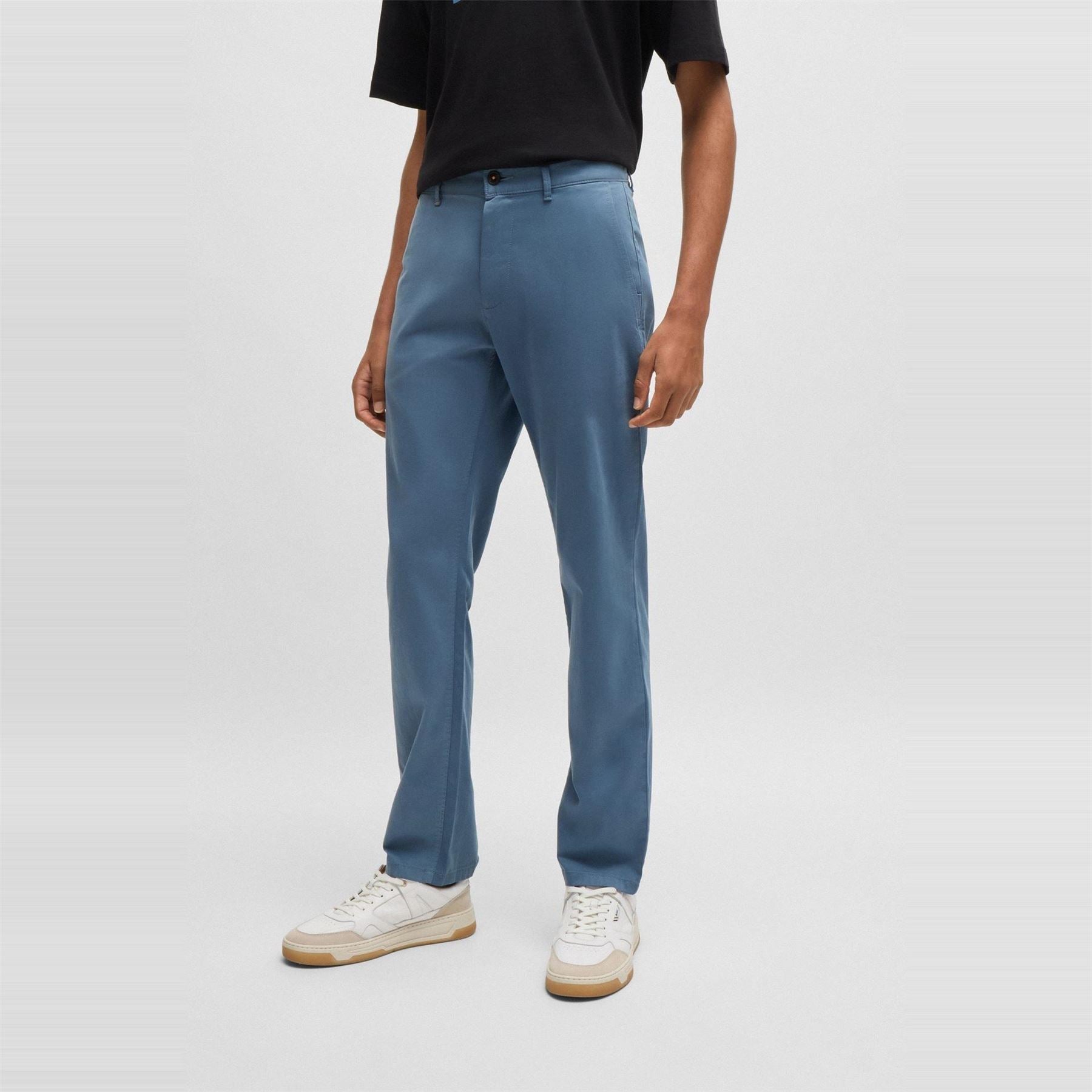 Boss Solid Patterned Slim Chinos