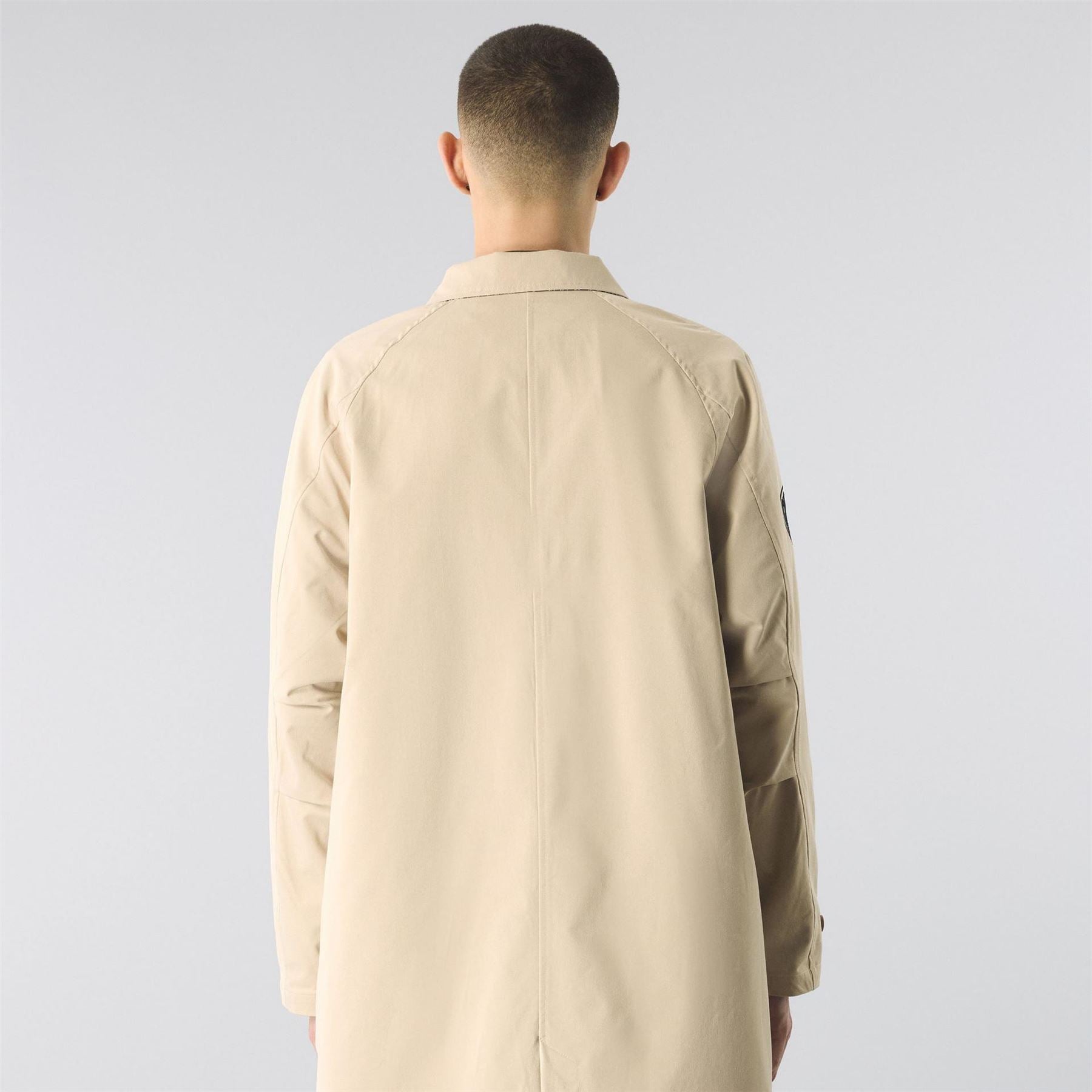 Pretty Green Concealed Buttons Plaquette Mac Coat