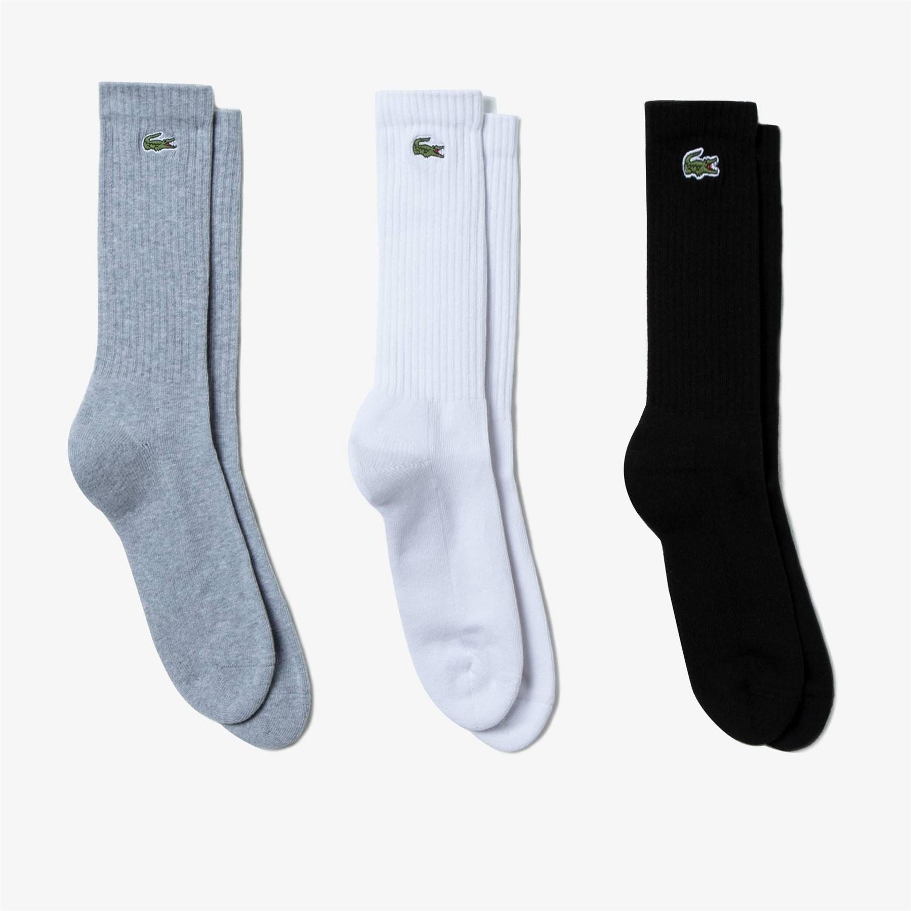 Lacoste Cotton Logo Crew Socks