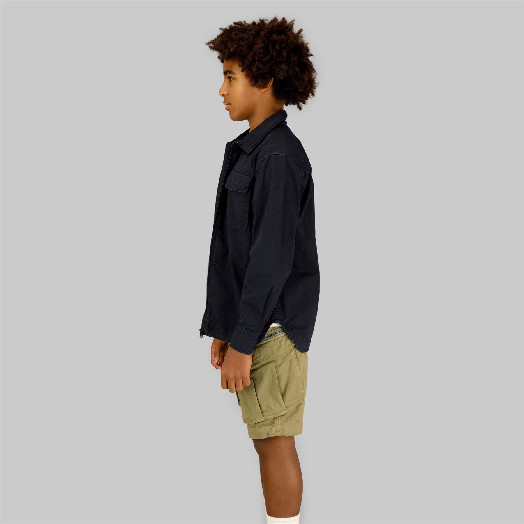 G Star Solid Patterned Collard Neck Overshirt